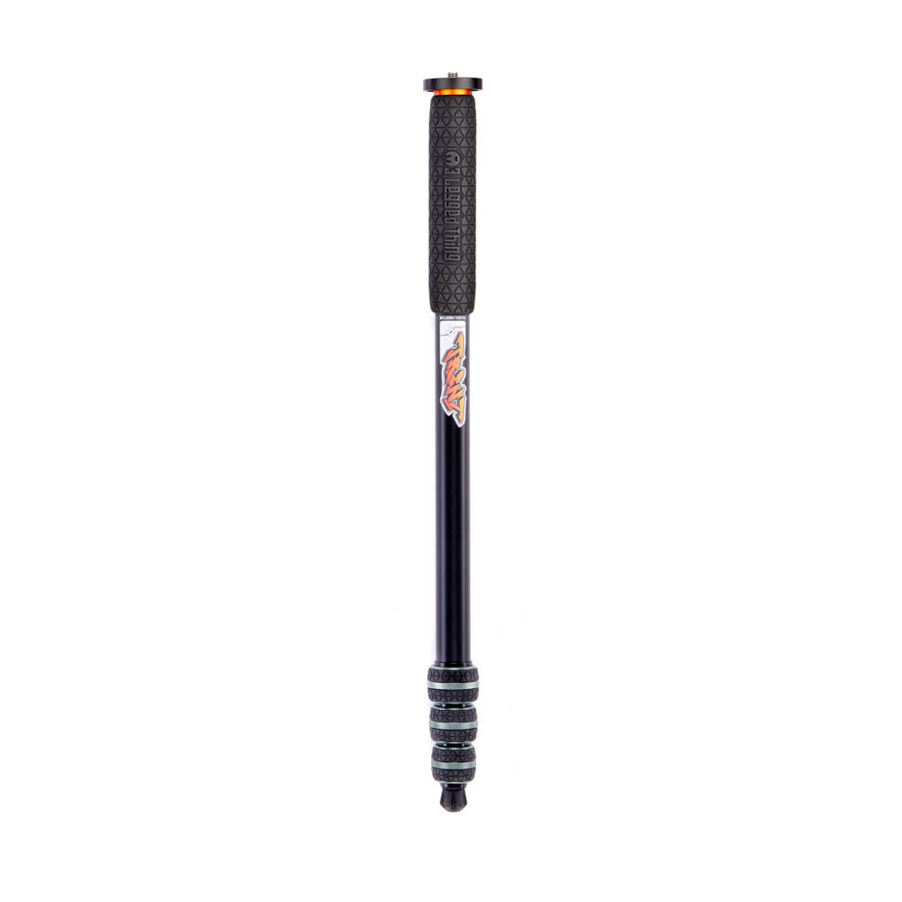 Black telescopic monopod with a 3LT Trent logo on a white background