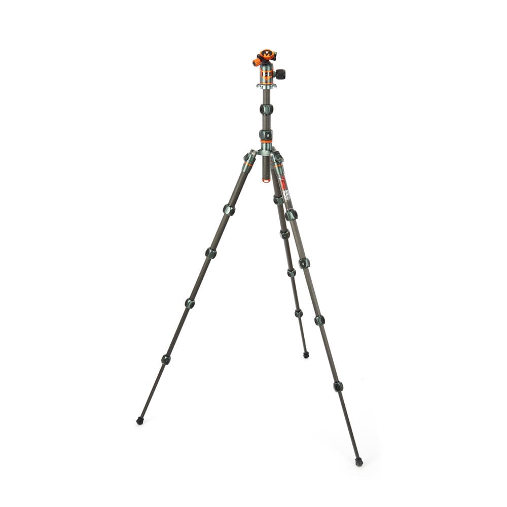 Tripod with head on a white background