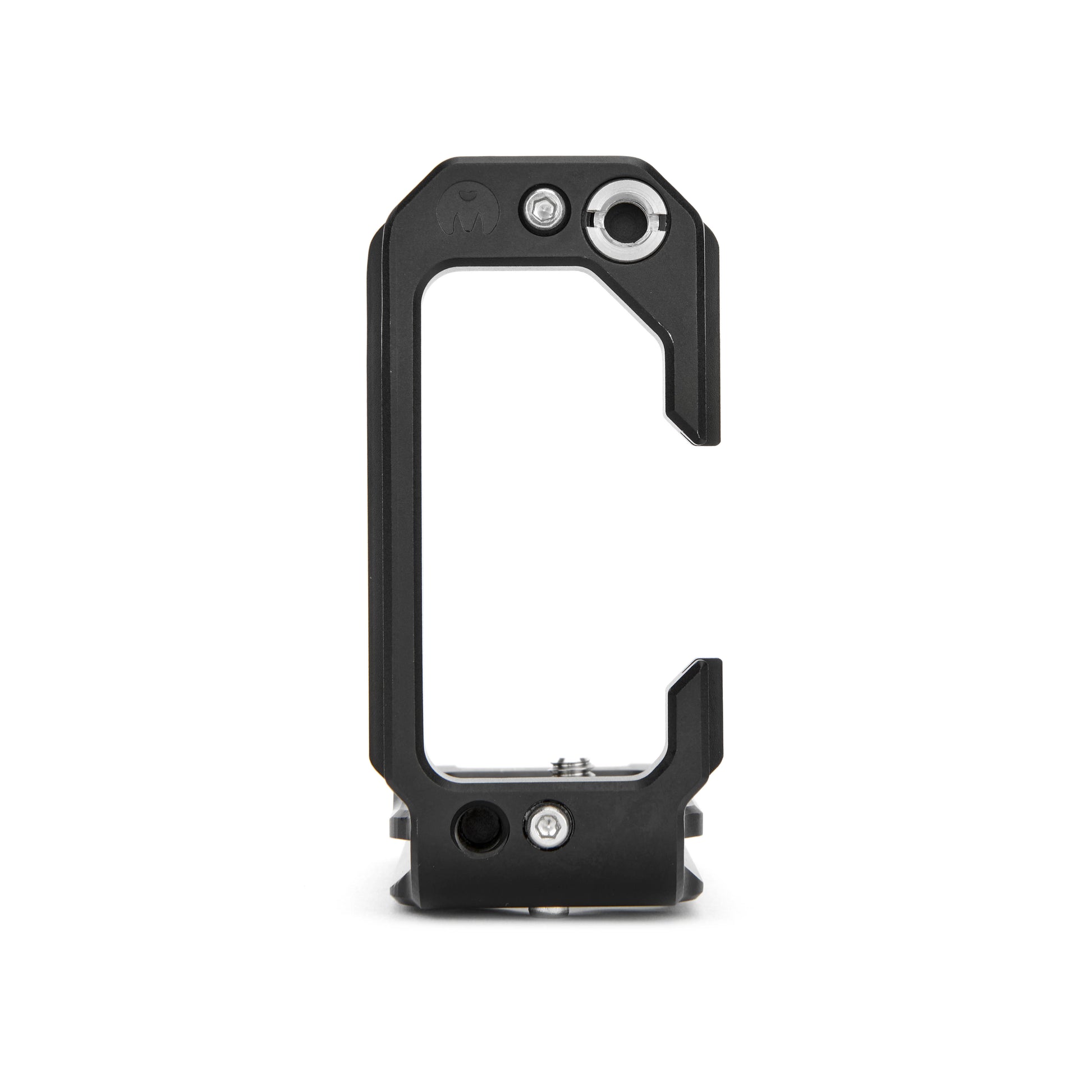 3‑Legged‑Thing Riley QD L‑bracket for R7 in Darkness black, Arca‑Swiss plate with vertical and horizontal camera mounting.