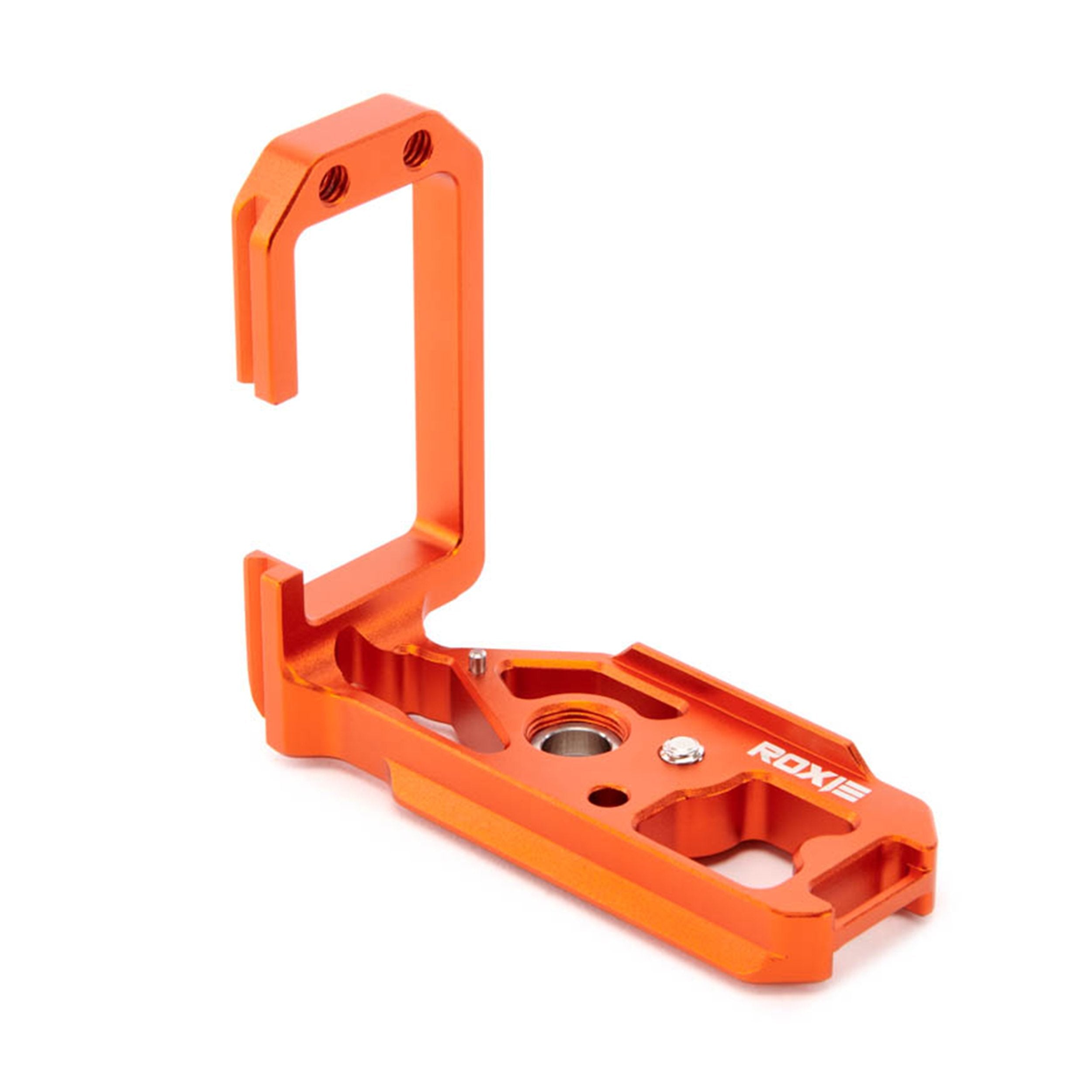3 Legged Thing Roxie QD L-Bracket for Canon R5, R5C, R6, and R6 II, Arca-Swiss compatible, lightweight aluminium build.
