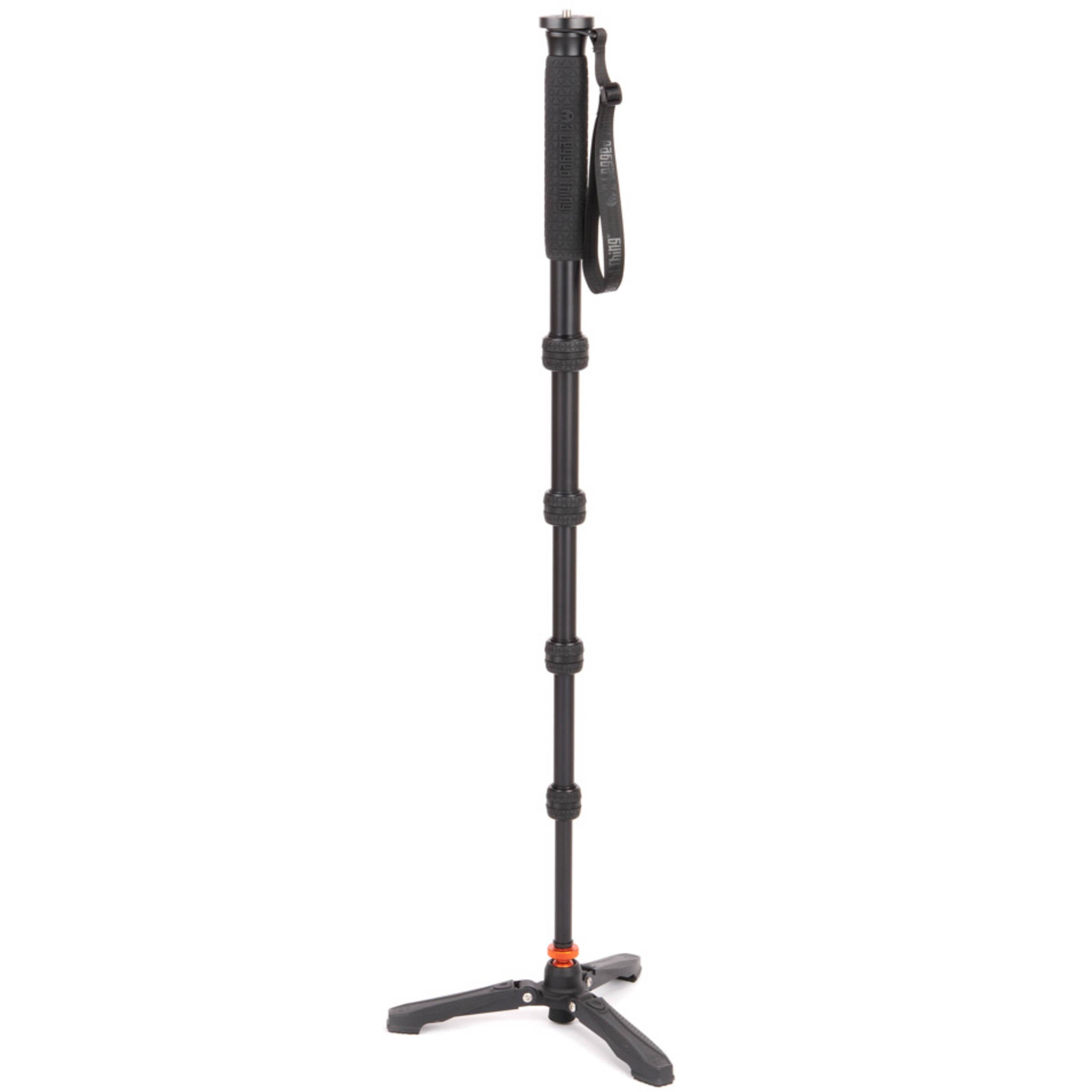 3 Legged Thing Taylor Monopod Superkit (Black) with detachable stabiliser for professional photography and videography.