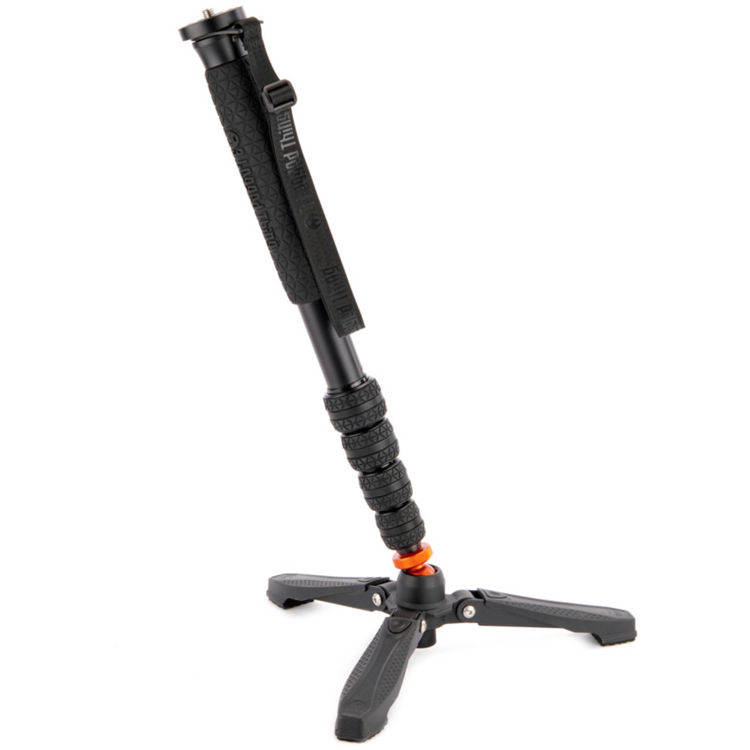 3 Legged Thing Taylor Monopod Superkit (Black) with detachable stabiliser for professional photography and videography.