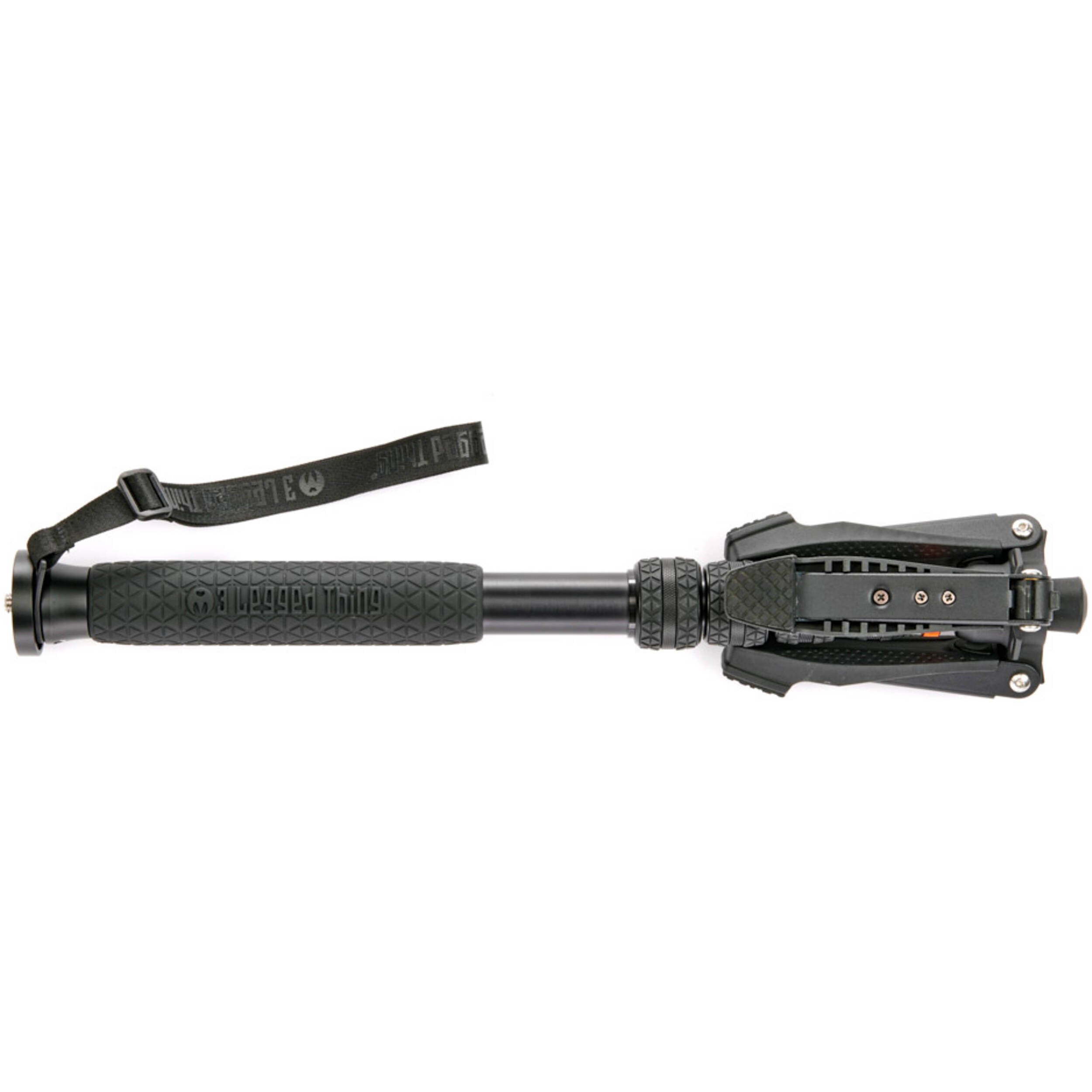 3 Legged Thing Taylor Monopod Superkit (Black) with detachable stabiliser for professional photography and videography.