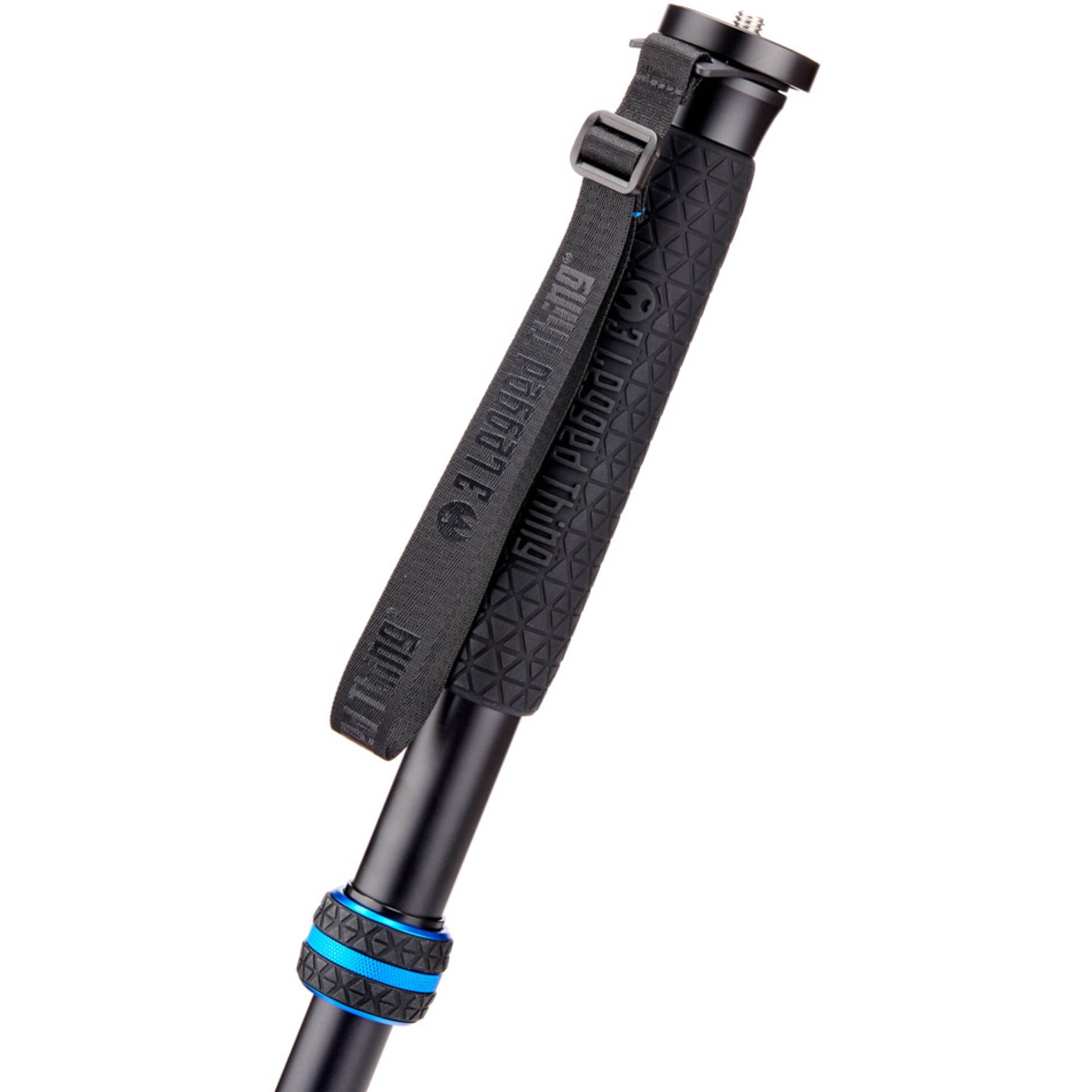 3 Legged Thing Taylor Monopod Superkit (Blue) with detachable stabiliser for professional photo and video setups.