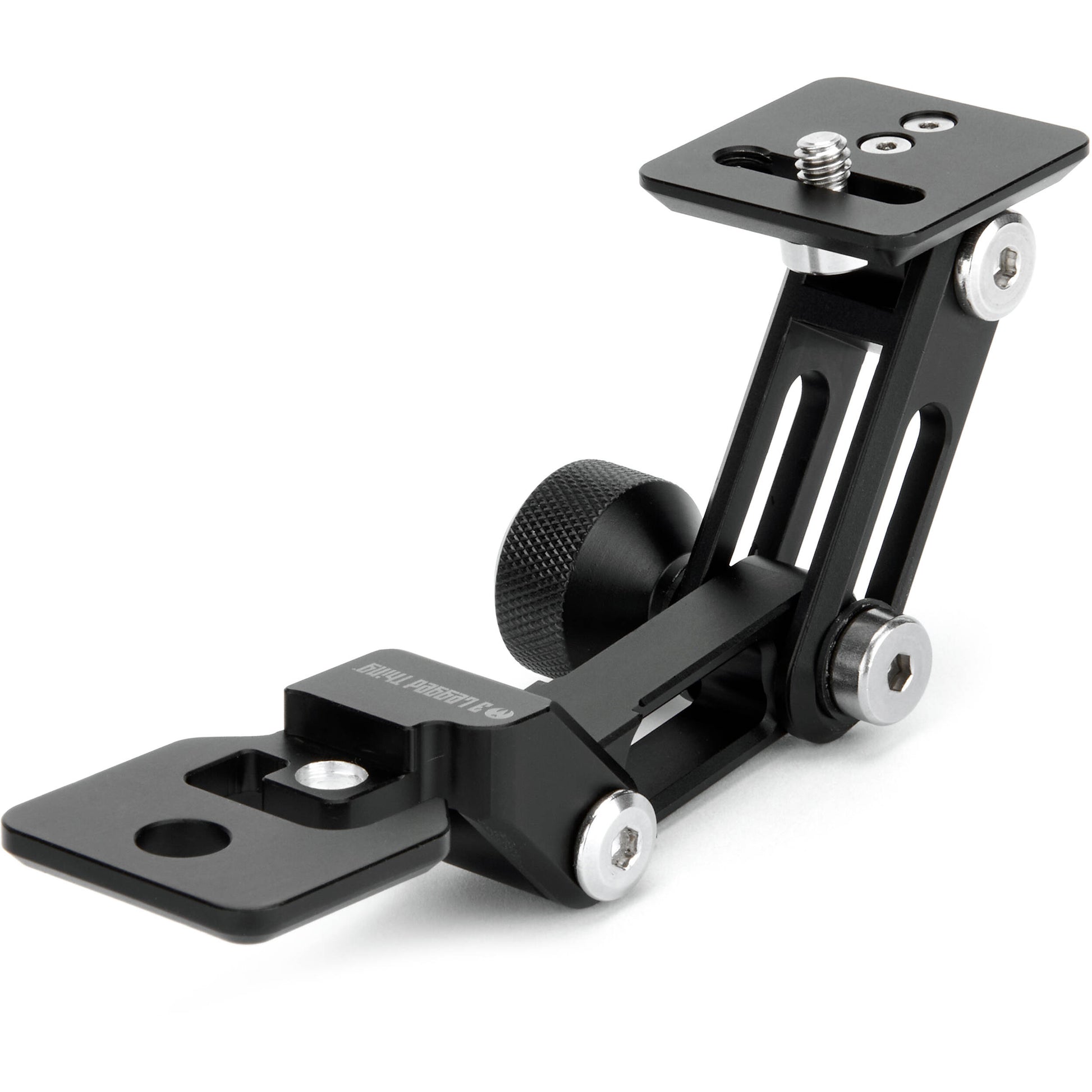 3 Legged Thing Thingy Ultra Plate Camera Support with Arca-Swiss compatibility and multiple mounting points.