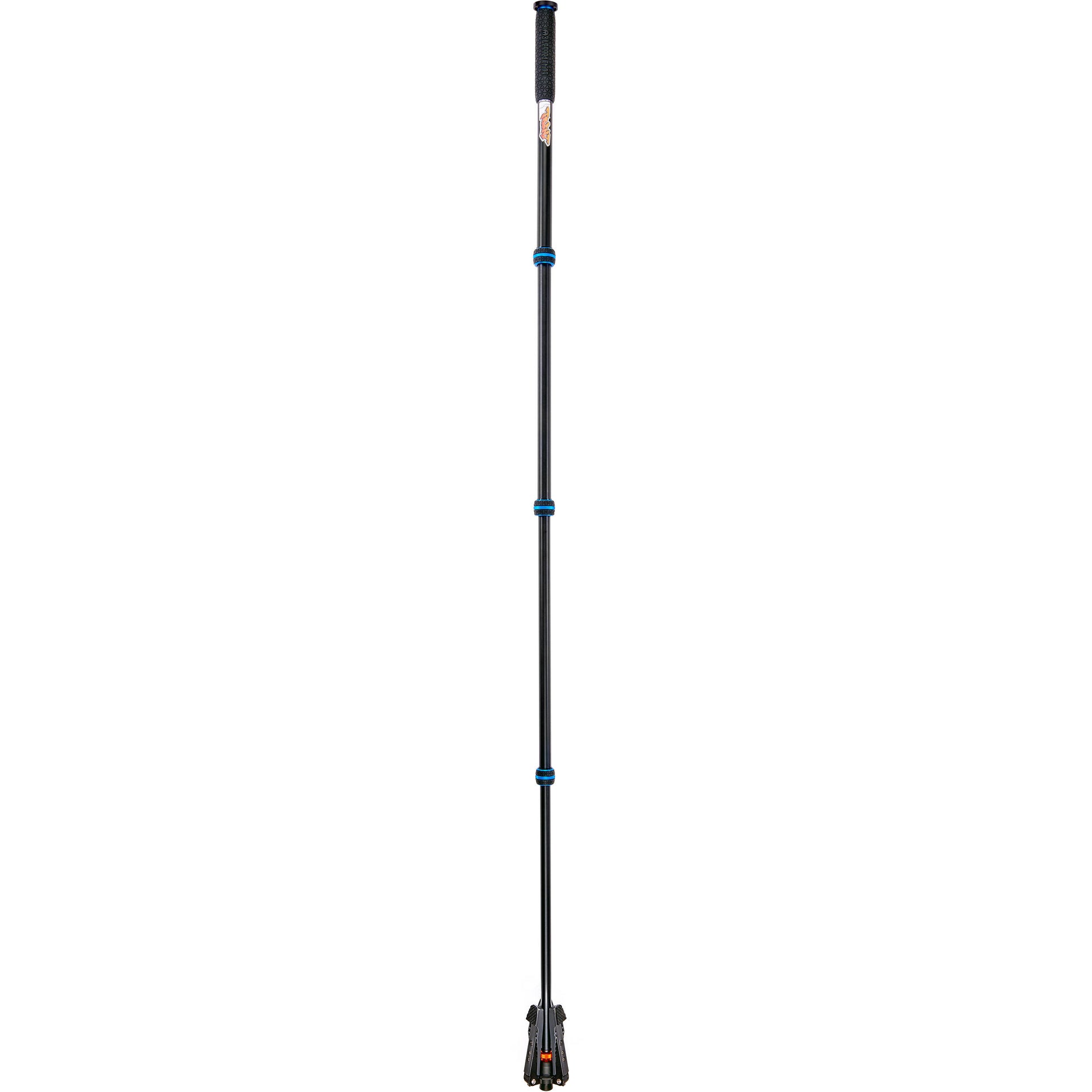 3 Legged Thing Trent Monopod Superkit in blue with interchangeable tripod footwear for professional stability.