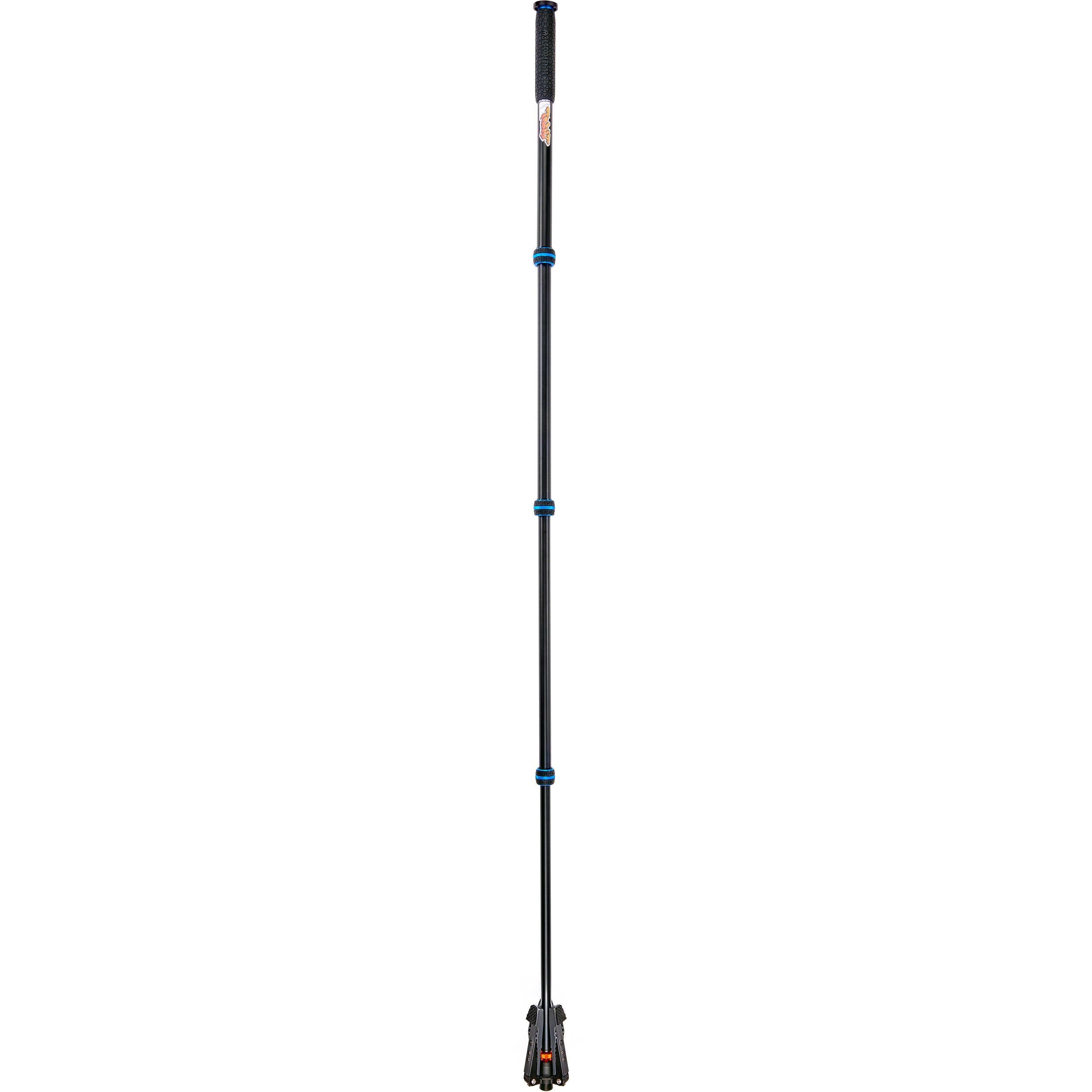 3 Legged Thing Trent Monopod Superkit in blue with interchangeable tripod footwear for professional stability.