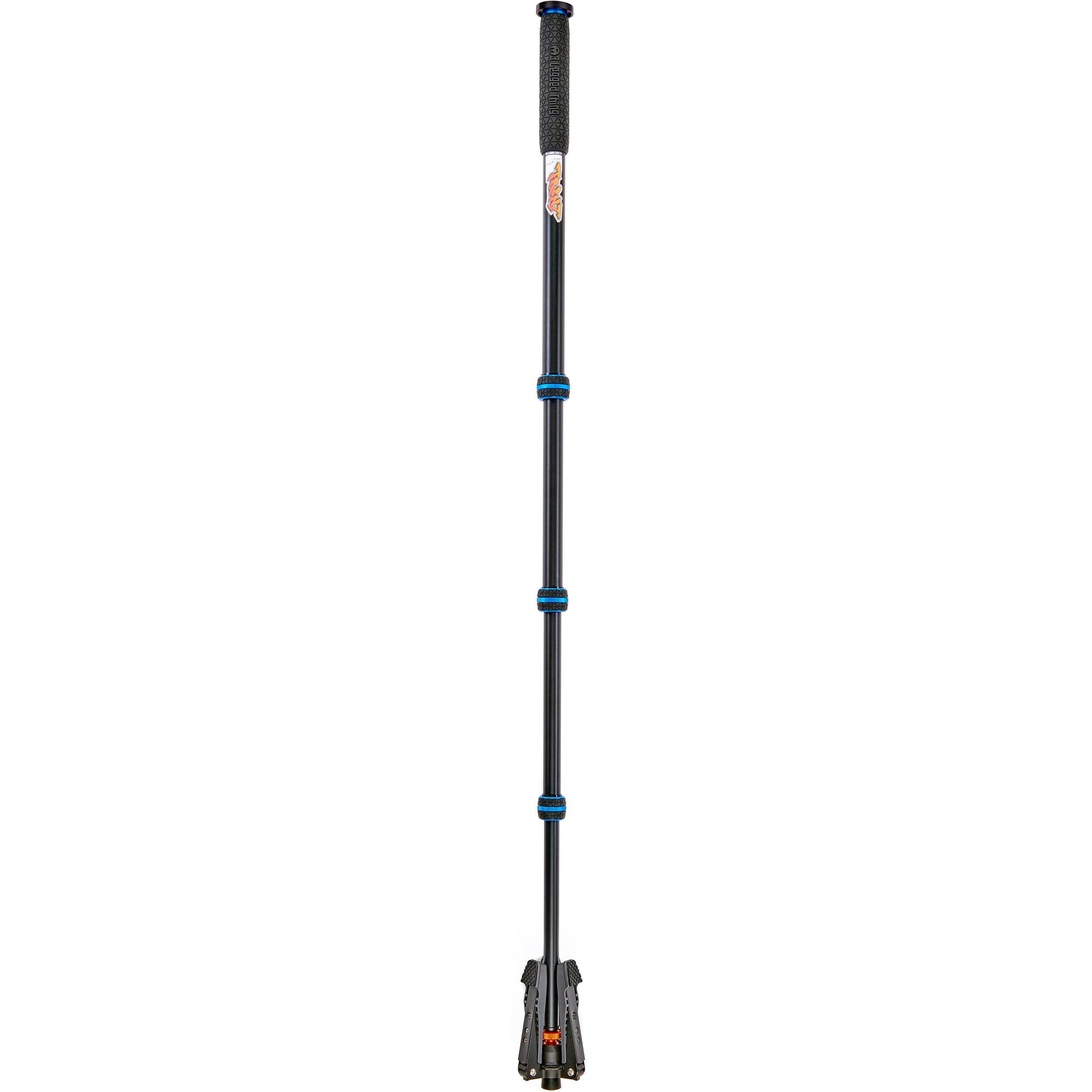 3 Legged Thing Trent Monopod Superkit in blue with interchangeable tripod footwear for professional stability.