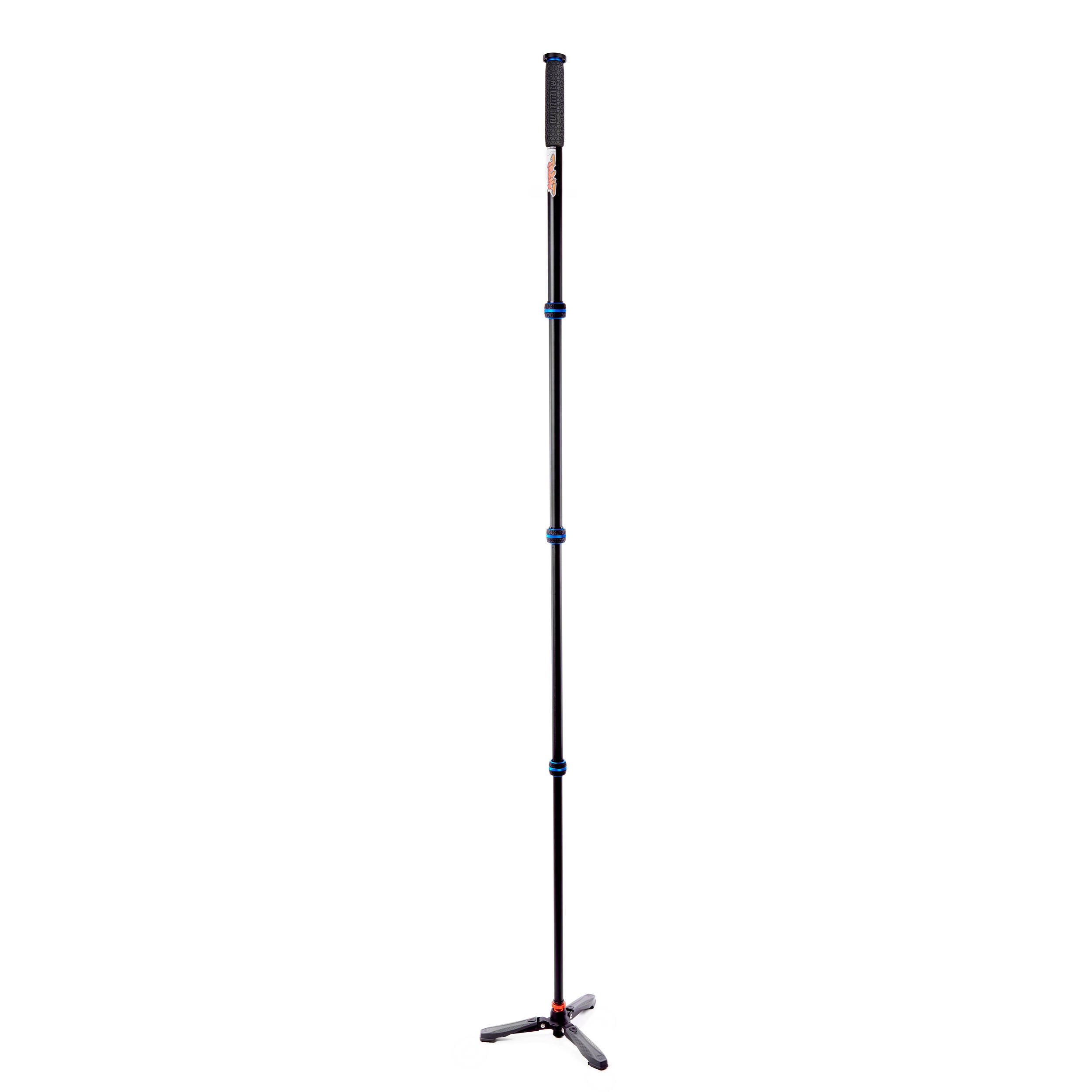 3 Legged Thing Trent Monopod Superkit in blue with interchangeable tripod footwear for professional stability.