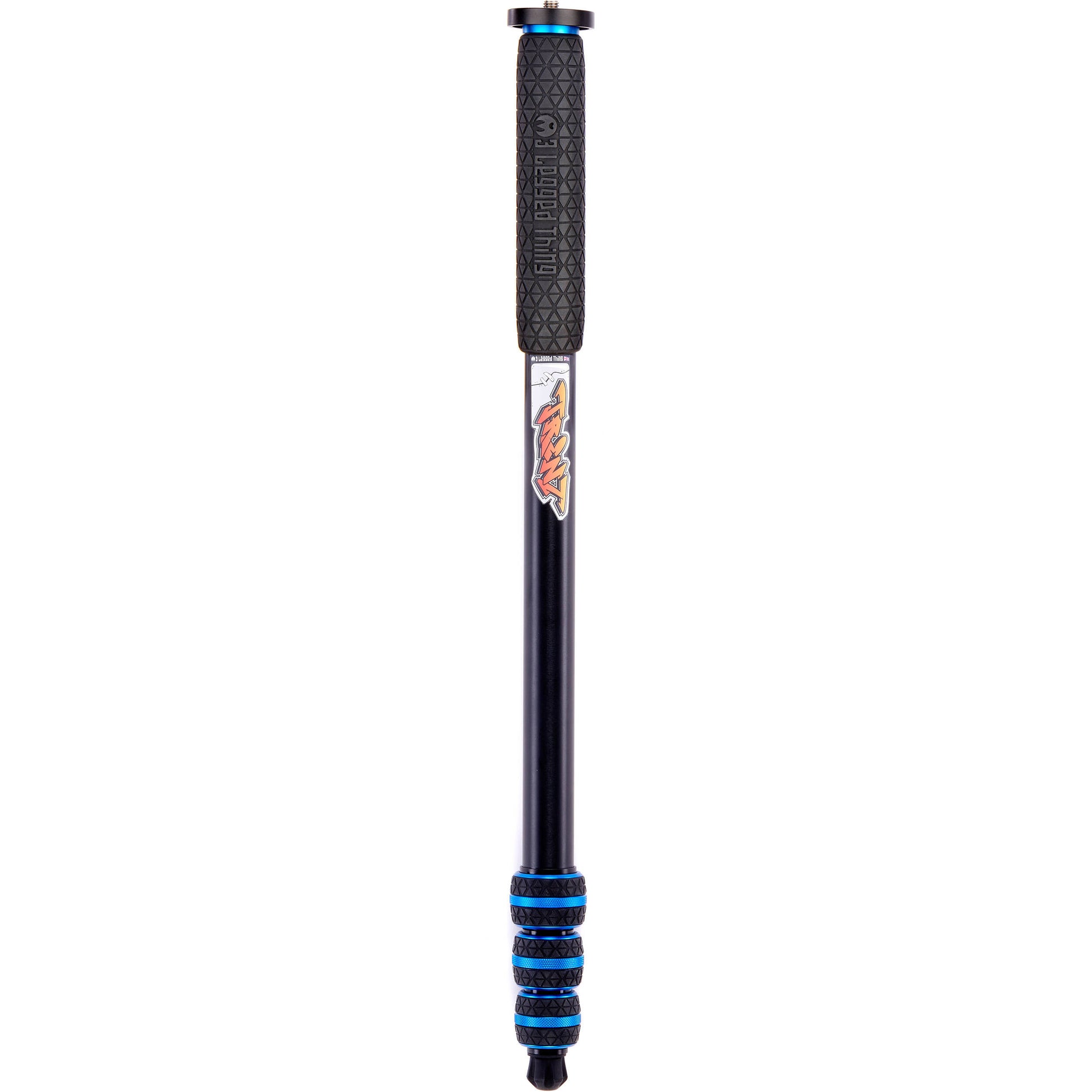 3 Legged Thing Trent Monopod Superkit in blue with interchangeable tripod footwear for professional stability.