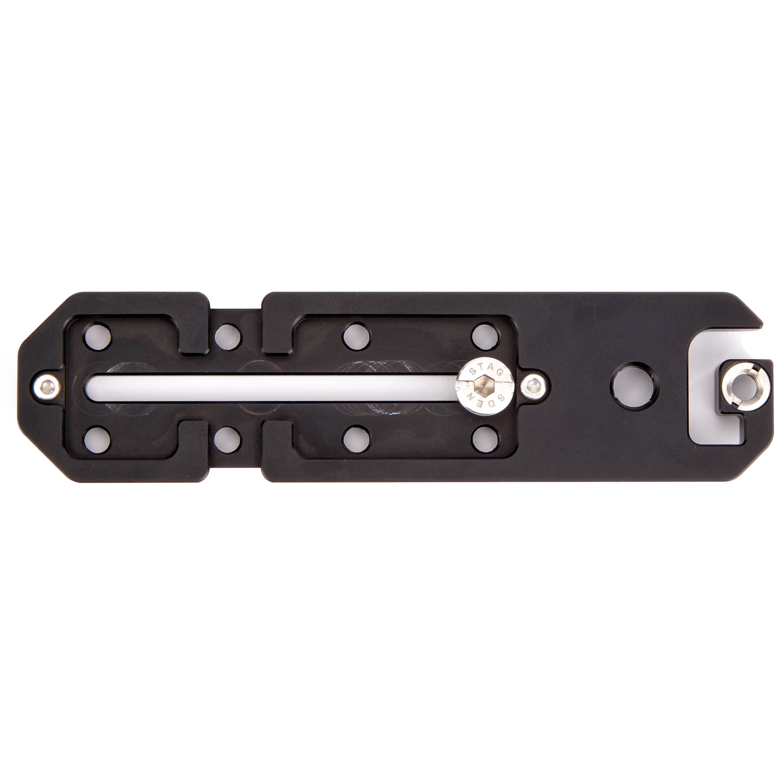 3 Legged Thing Ultra Plate Arca-Type quick release plate with multiple accessory mounting points.
