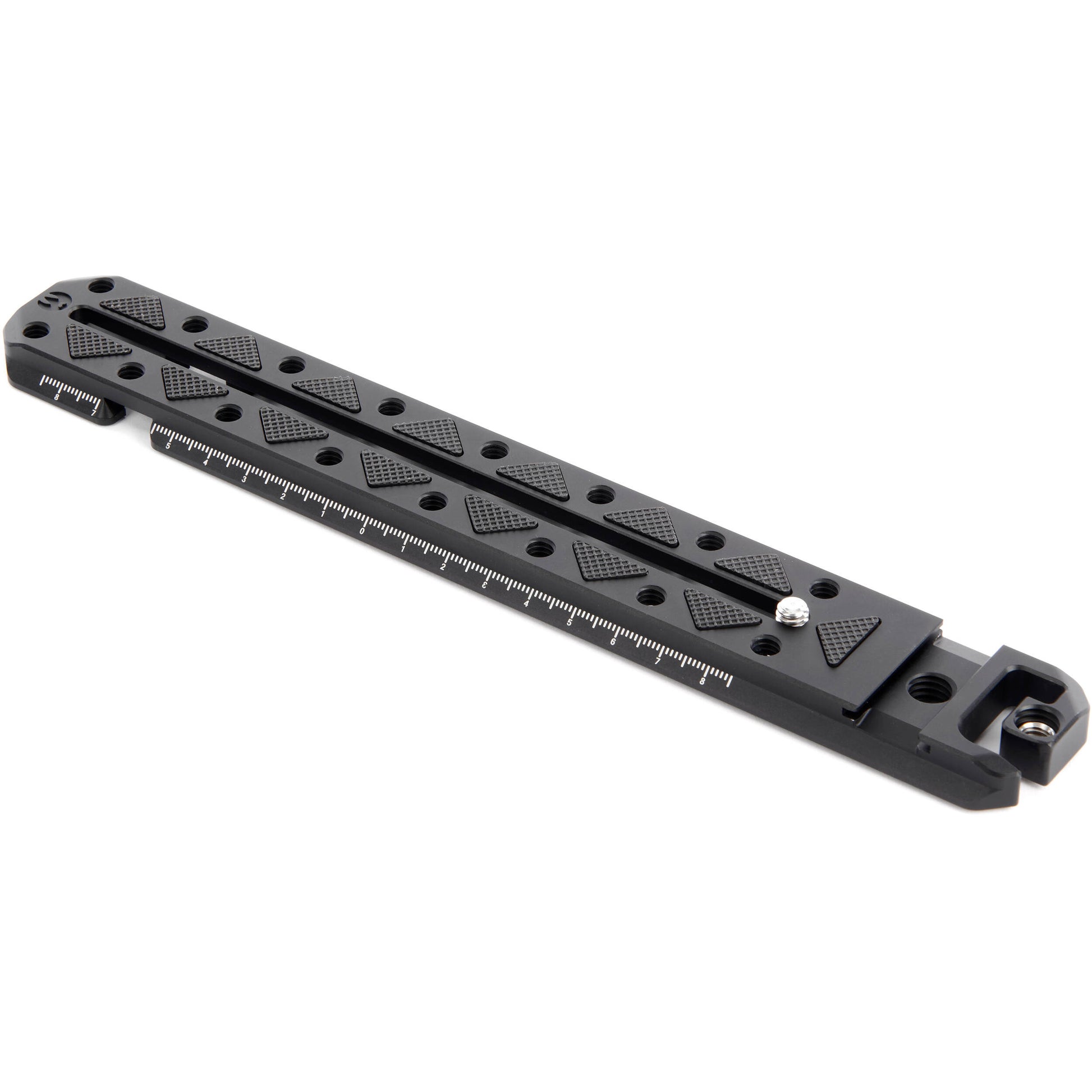 3 Legged Thing 250mm Ultra Plate in darkness finish with multiple mounting points for cameras and accessories.