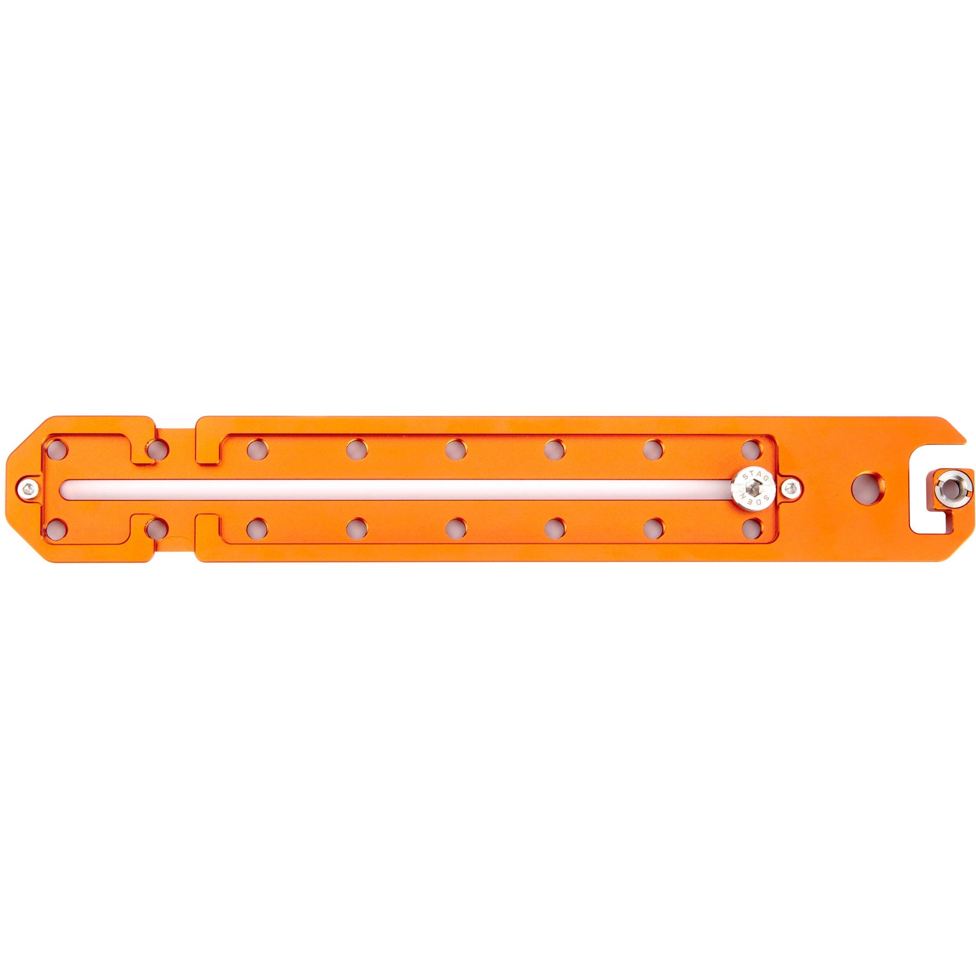 3 Legged Thing 250mm Ultra Plate in copper finish with multiple mounting points for cameras and accessories.