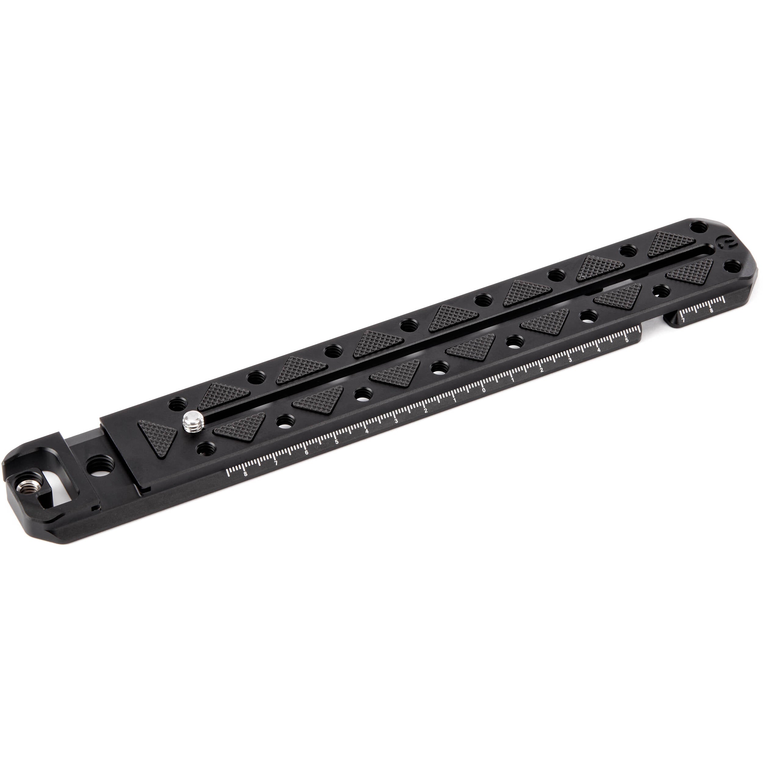 3 Legged Thing 250mm Ultra Plate in darkness finish with multiple mounting points for cameras and accessories.