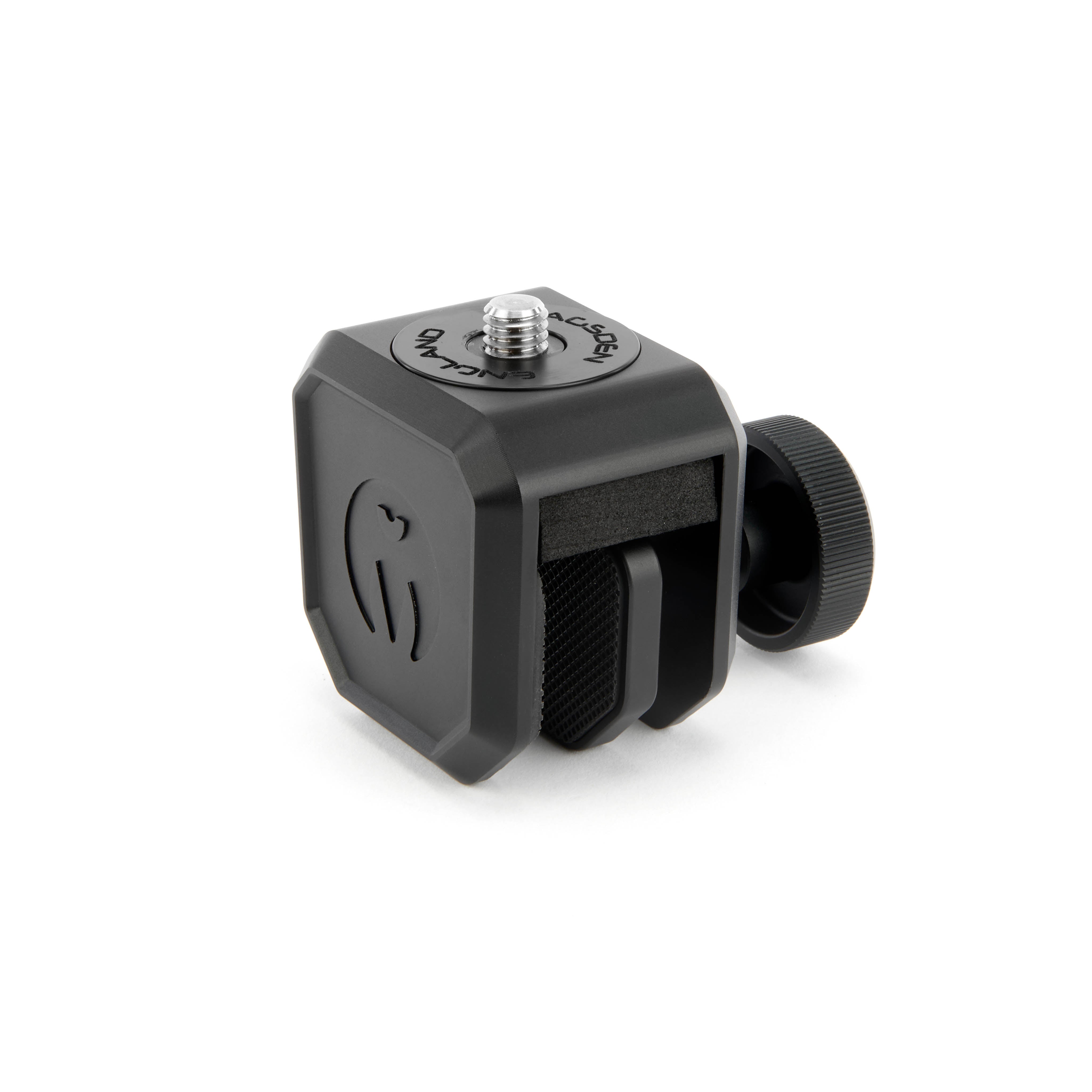 Window Mount Clamp for securely mounting cameras on vehicle windows, with rubber padding to protect glass.