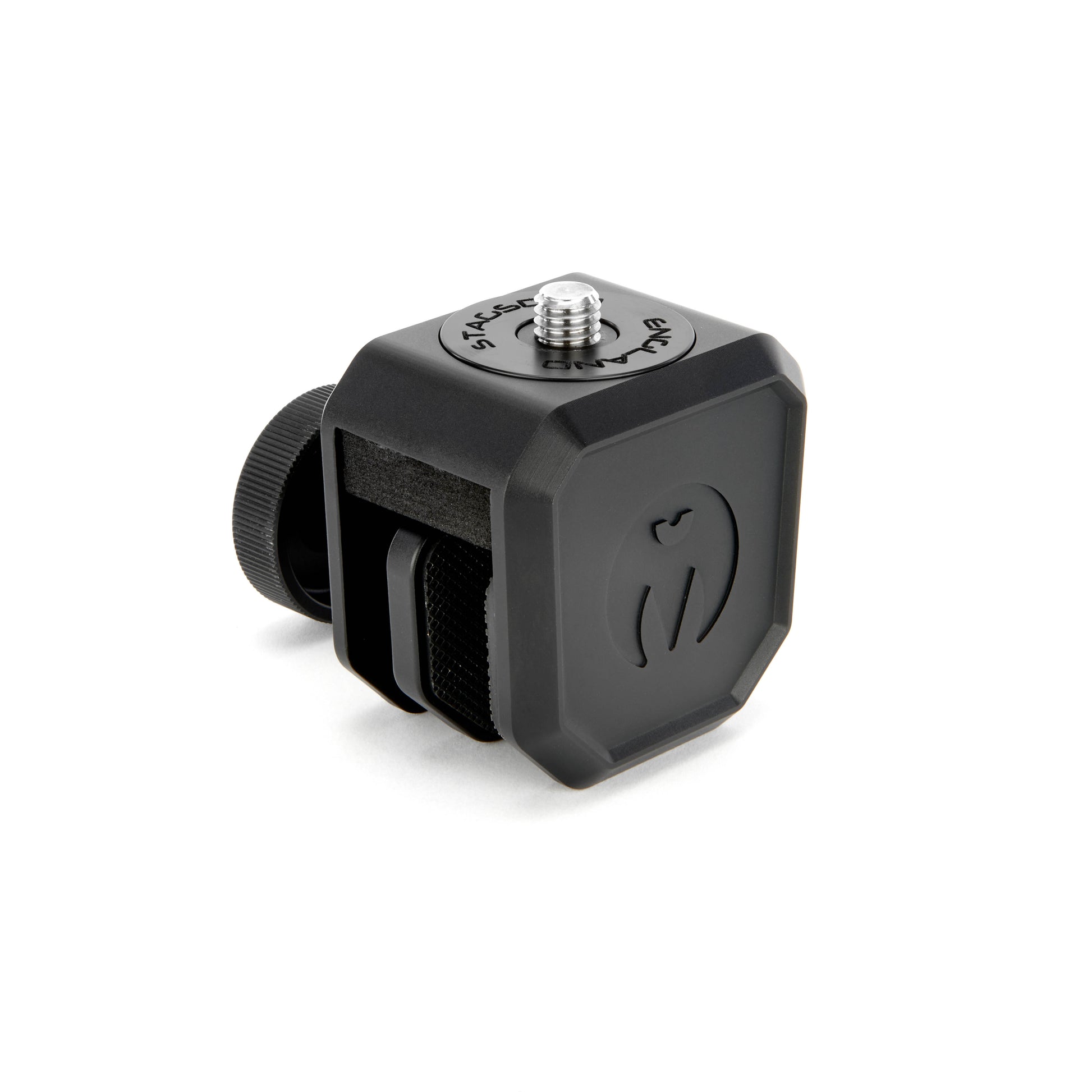 Window Mount Clamp for securely mounting cameras on vehicle windows, with rubber padding to protect glass.