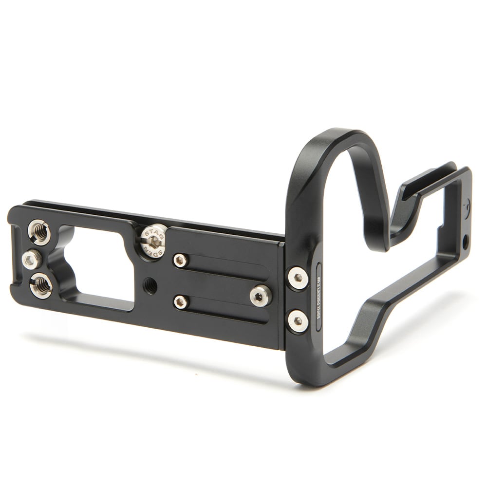 3 Legged Thing Zaara black L-Bracket custom-designed for Nikon Z9 with Arca-Swiss compatibility.