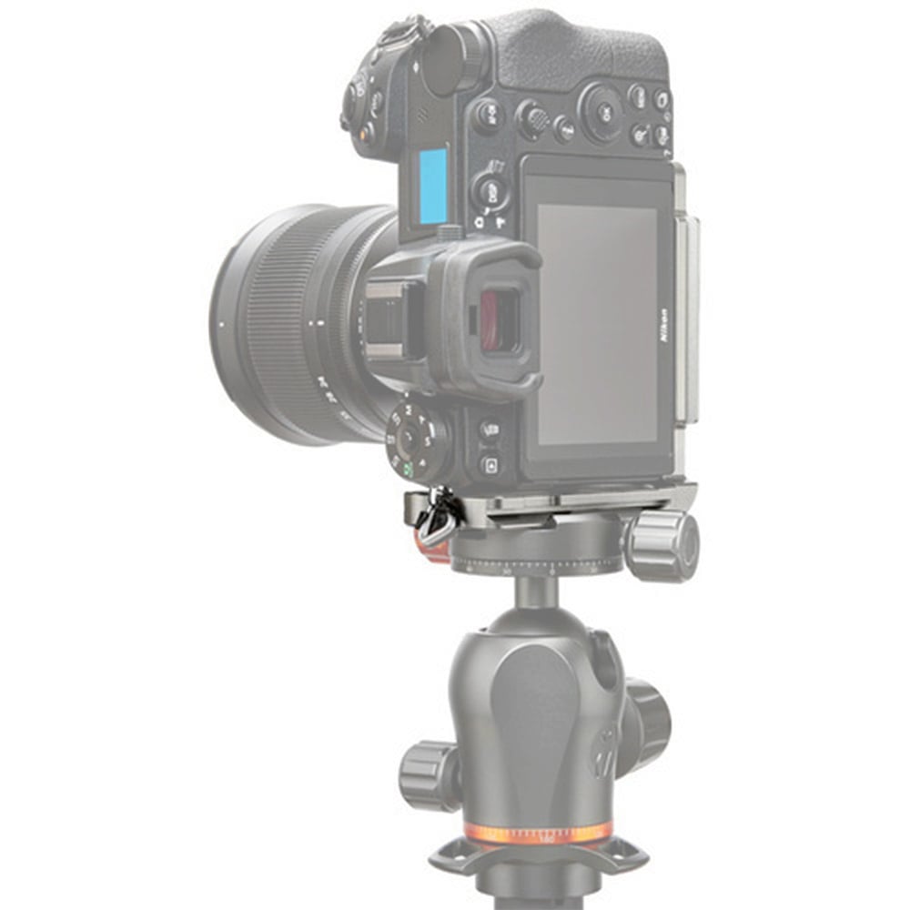 3 Legged Thing Zelda L-Bracket for Nikon Z-series cameras in grey with Arca-Swiss compatibility.