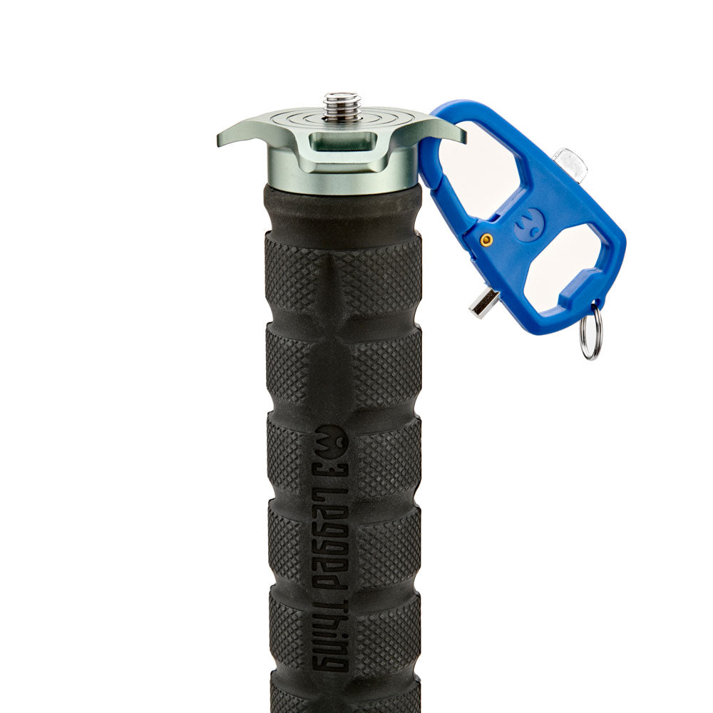 3 Legged Thing Alan 2.0 professional carbon fibre monopod with 60 kg load capacity and 5-section compact design.