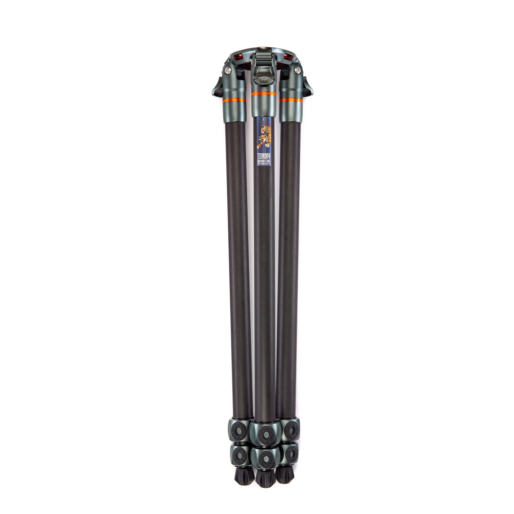 3 Legged Thing Legends Tommy Carbon Fibre Tripod (Grey) with robust design and heavy-duty support for professional photography setups.
