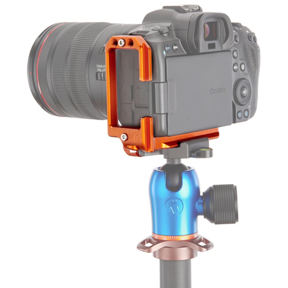 3 Legged Thing Roxie-C Bracket for Canon EOS R5 & R6 in copper, Arca-Swiss compatible, durable aluminium design.