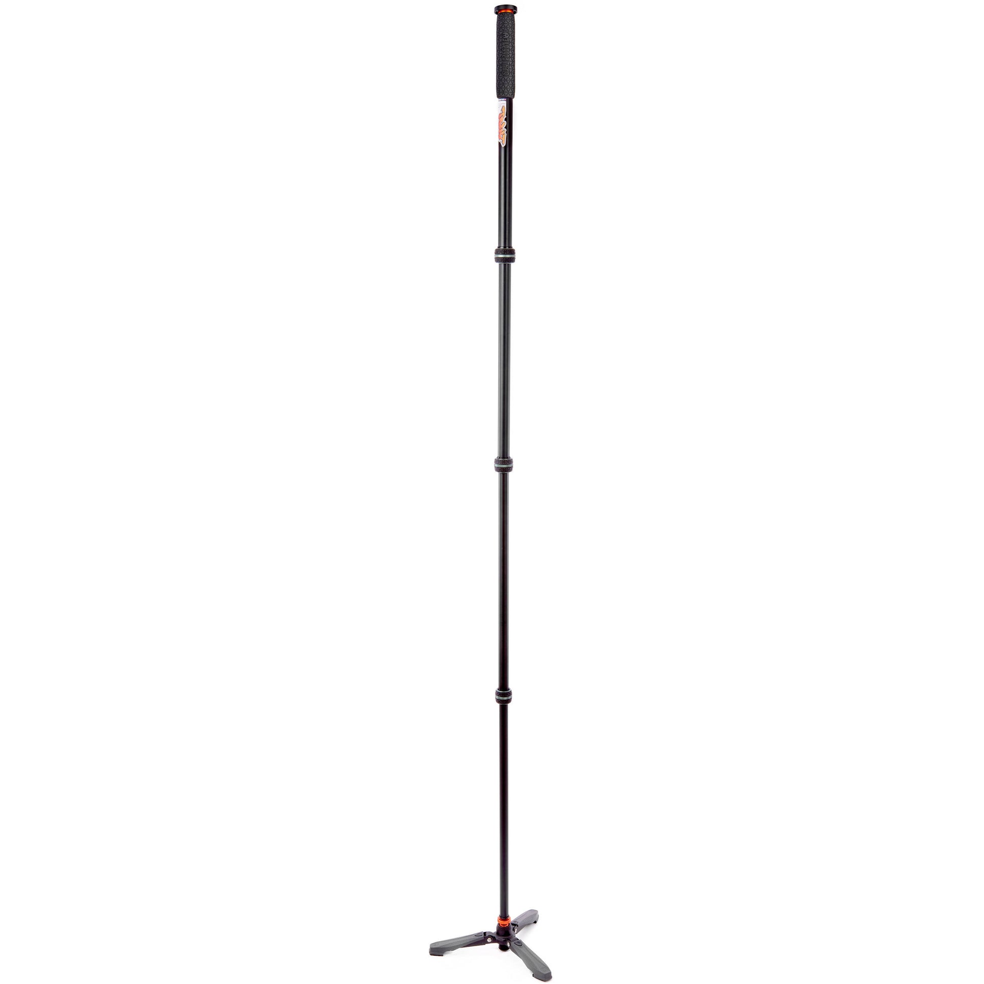 3 Legged Thing Trent Monopod Superkit in grey with interchangeable tripod footwear for professional stability.