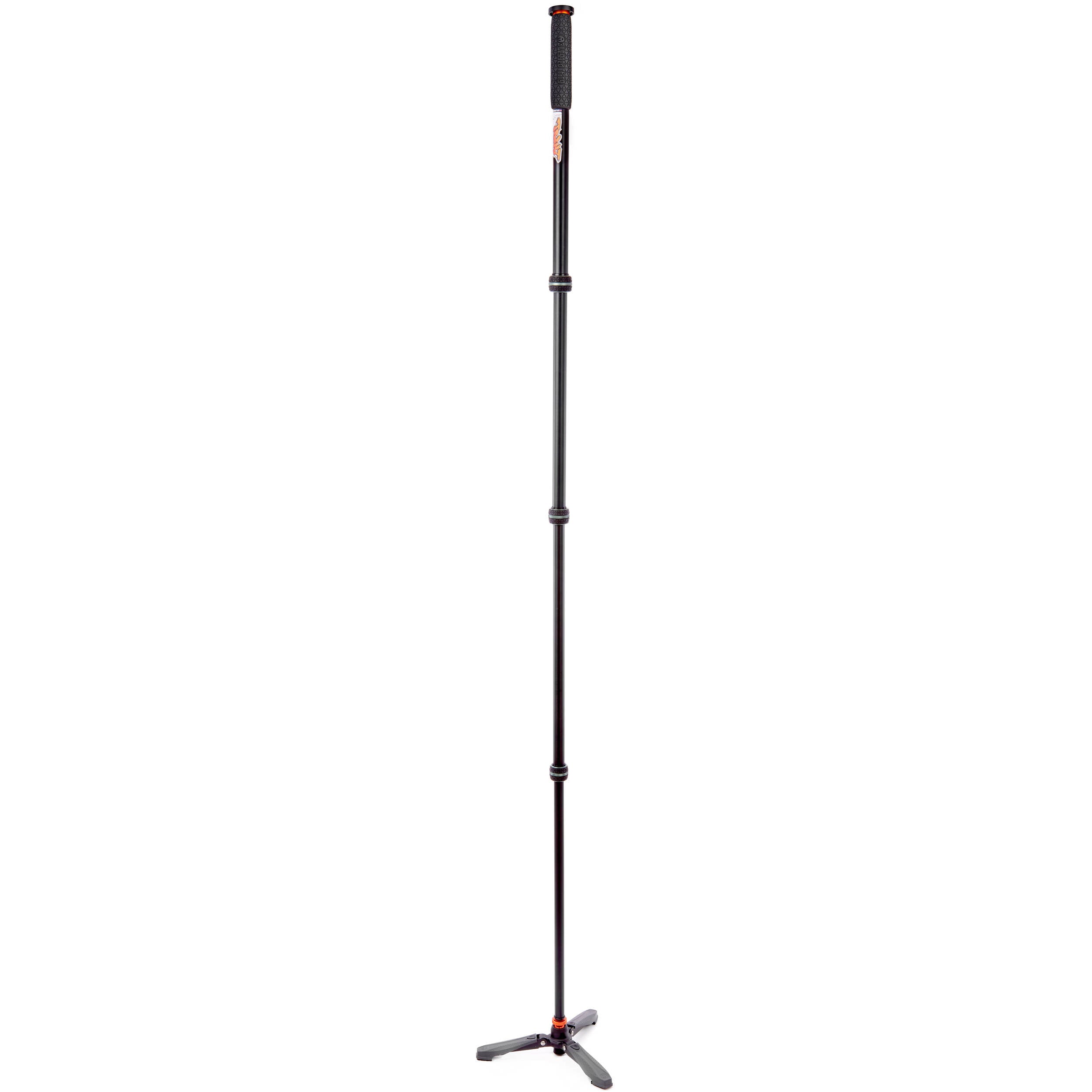 3 Legged Thing Trent Monopod Superkit in grey with interchangeable tripod footwear for professional stability.