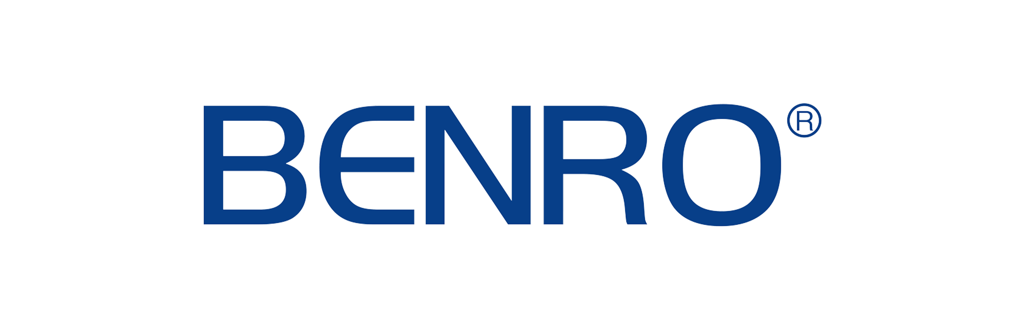 Benro logo in blue on a white background