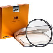 Benro UD UV Filter – ultra-clear optical glass filter that reduces ultraviolet light and haze, offering lens protection without affecting image quality.