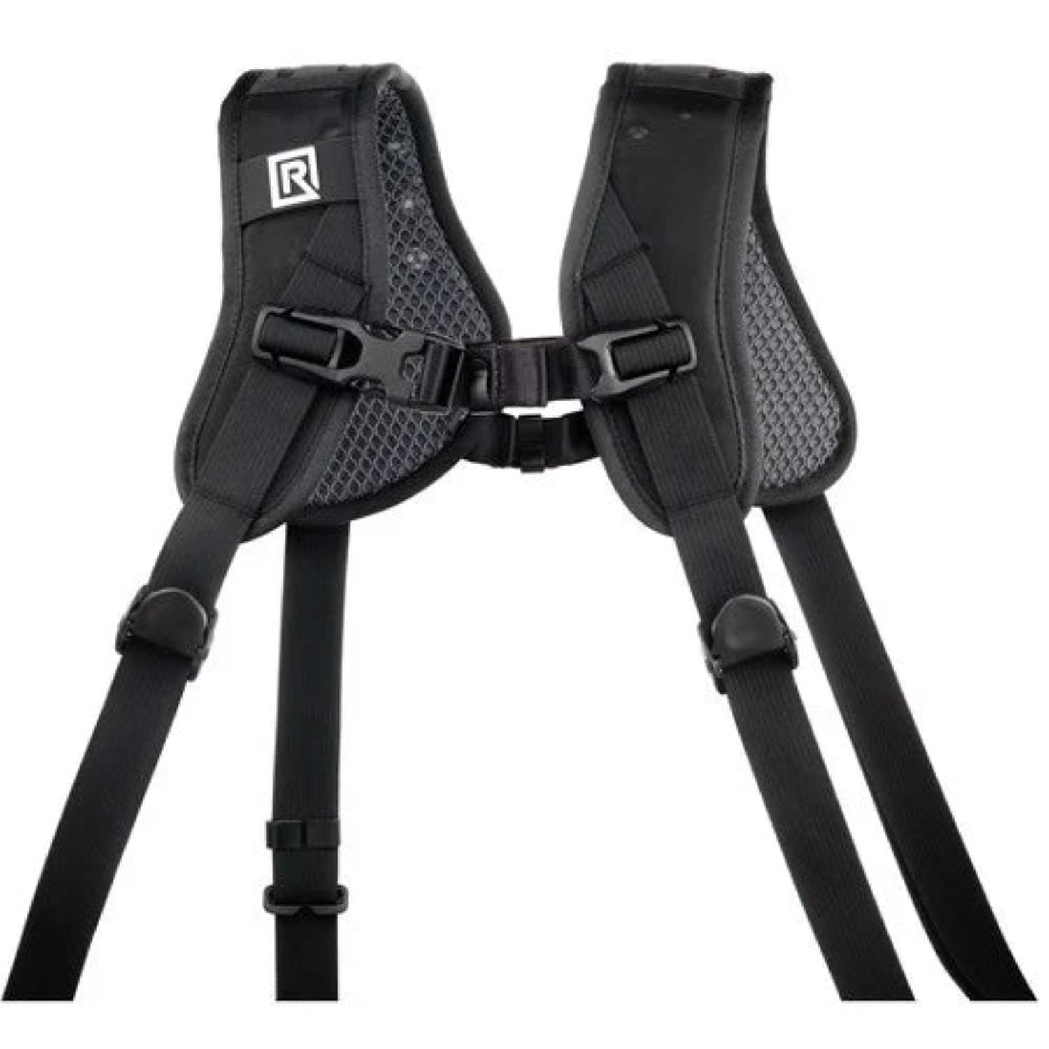 Be ready for action with the Double Breathe Harness that lets you rest two cameras upside-down along your hips in style.
