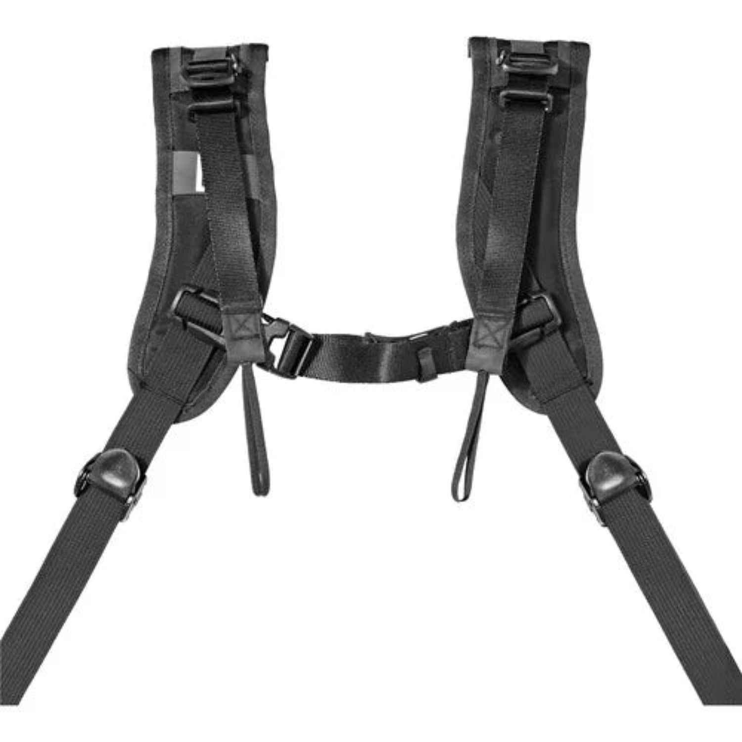 Be ready for action with the Double Breathe Harness that lets you rest two cameras upside-down along your hips in style.