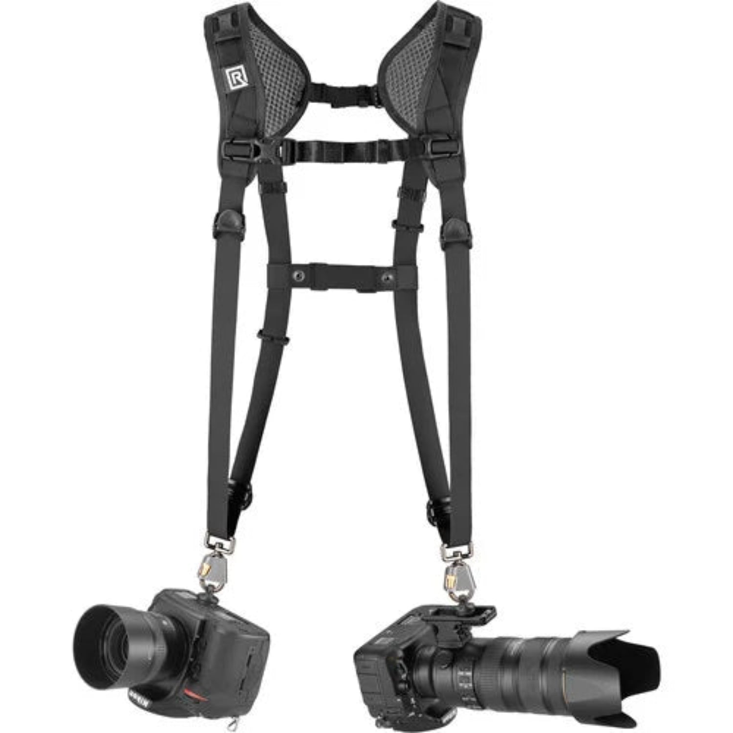 Designed with the utmost comfort in mind and with a well-ventilated nylon-webbed harness, including non-slip mesh pads that cushion your back. 