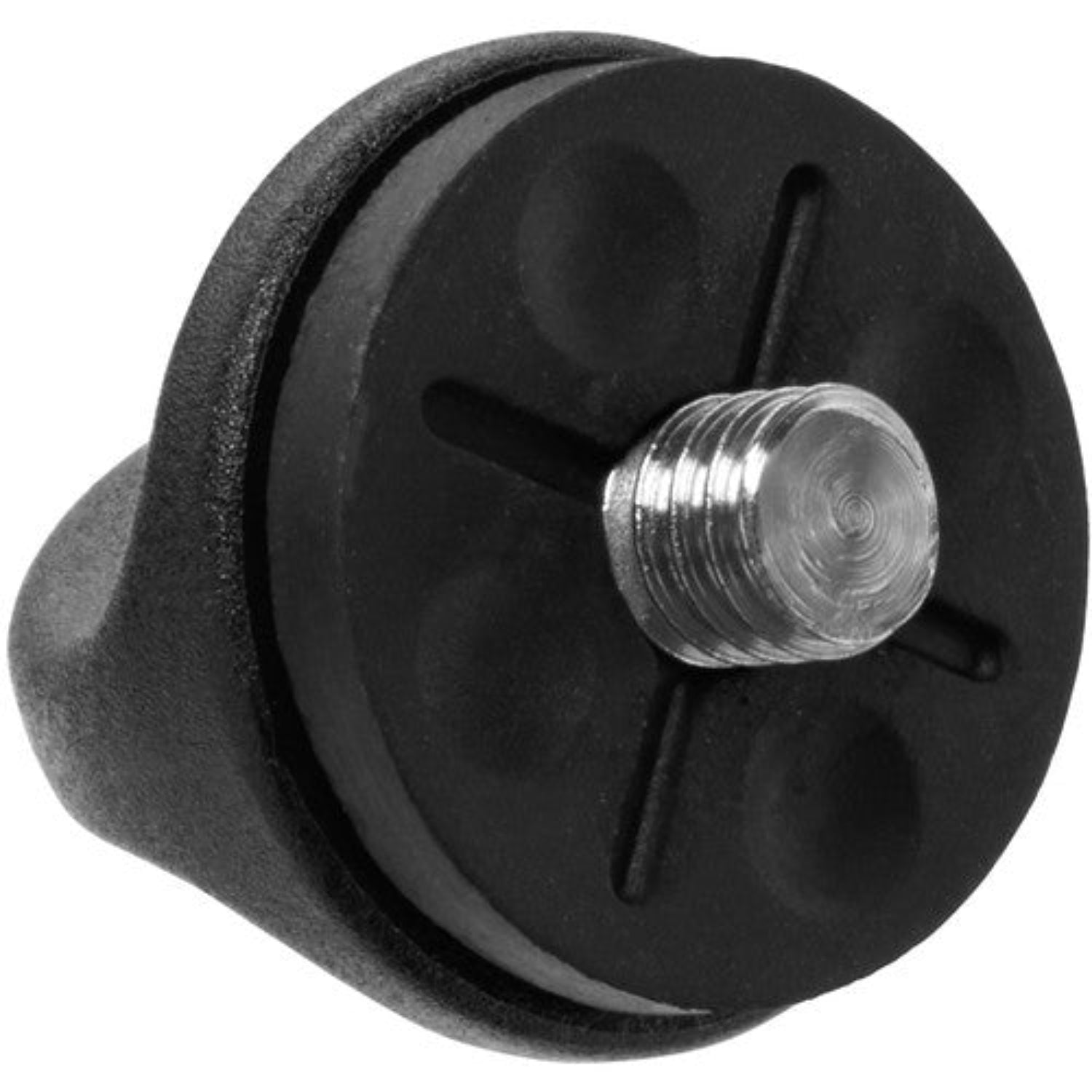 Use the BlackRapid FR-5 FastenR to screw into a 1/4-inch 20-mount for a camera or lens, securely and effortlessly.