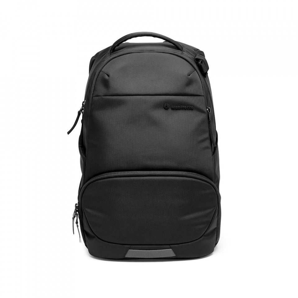 Manfrotto Advanced Active Backpack III for camera, lenses, 14" laptop, with padded protection and water-resistant design.