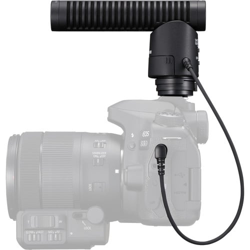The Canon DM-E1 Directional Stereo Microphone is the best external microphone for DSLR cameras and helps to enhance audio quality when recording video.
