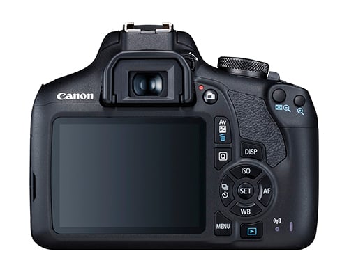 The Canon 2000D is a versatile DSLR camera that offers advanced imaging capabilities with a convenient range of controls and connectivity. The 24 MP CMOS sensor and DIGIC 4+ image processor enable you to capture high-resolution stills and video with an ISO 100-6400 range useful in low light.