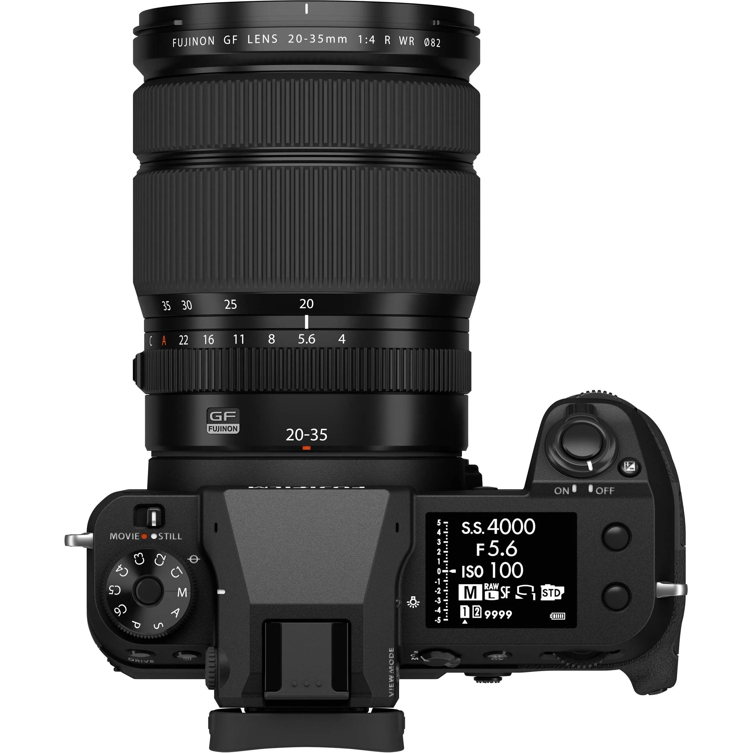 Fujifilm GF 20-35mm f/1.4 R WR. Medium-format wide-angle zoom with f/1.4, sharp optics, weather-resistant design, and versatile low-light performance.