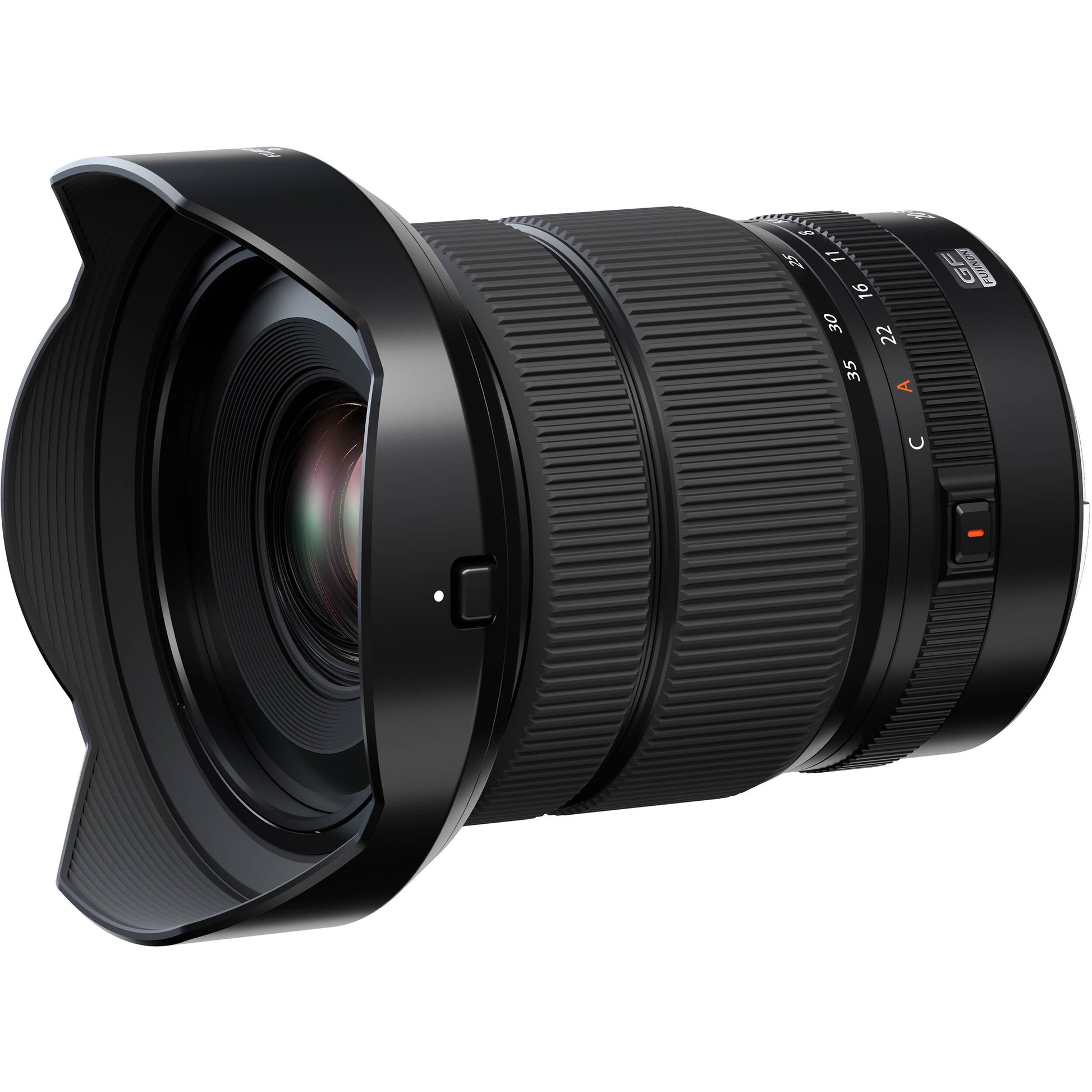 Fujifilm GF 20-35mm f/1.4 R WR. Medium-format wide-angle zoom with f/1.4, sharp optics, weather-resistant design, and versatile low-light performance.