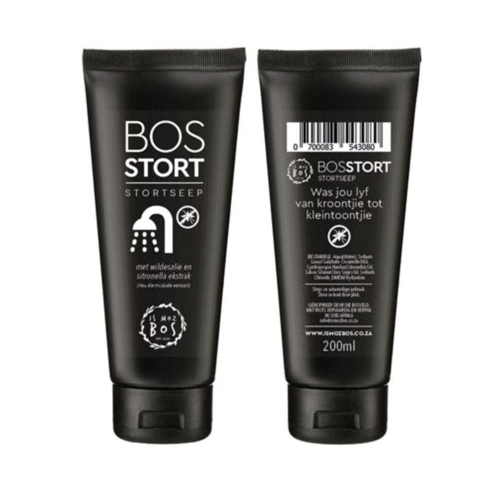 The Is Moz Boz insect repellent shower gel is made with wild sage and citronella to keep you clean and fresh while keeping those nosy mosquitos away.