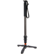 3 Legged Thing Lance Monopod Superkit (Black) with carbon fibre build, ball head, and accessories for stable photography and video.