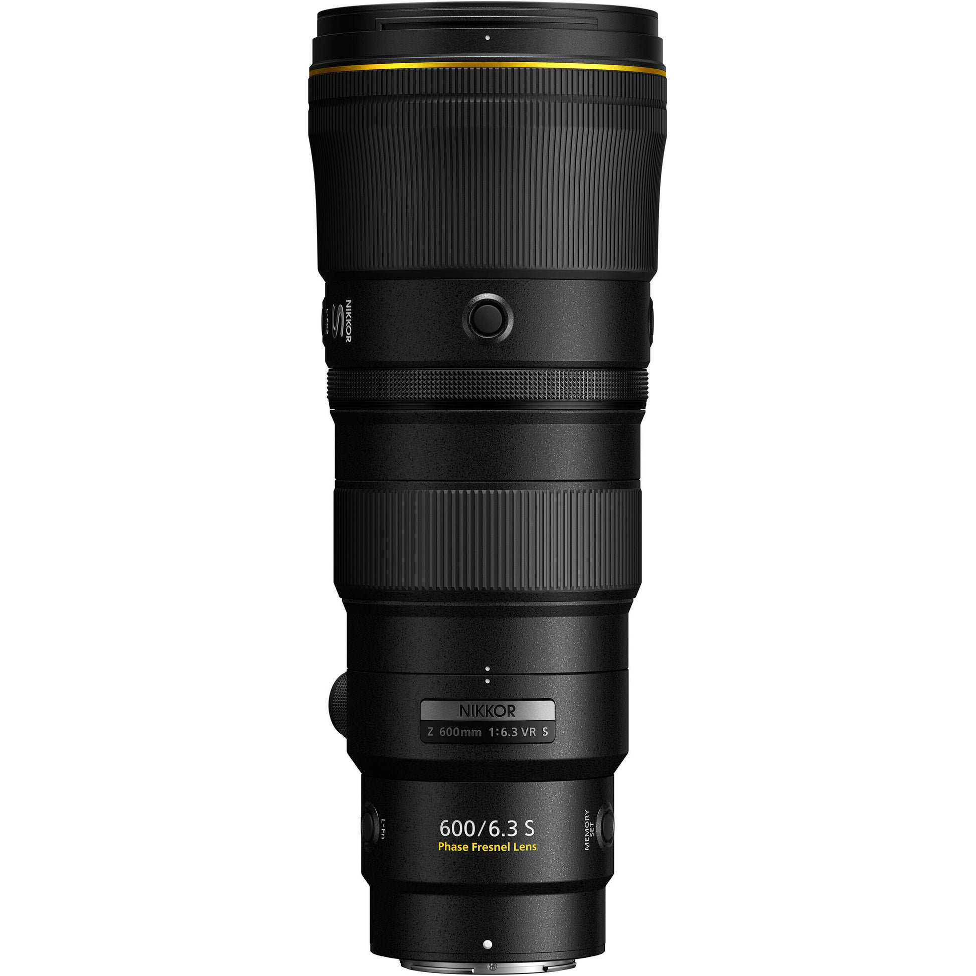 Nikon Z 600mm f/6.3 VR S super-telephoto prime lens – lightweight, compact, and ideal for wildlife and sports photography with stunning clarity.
