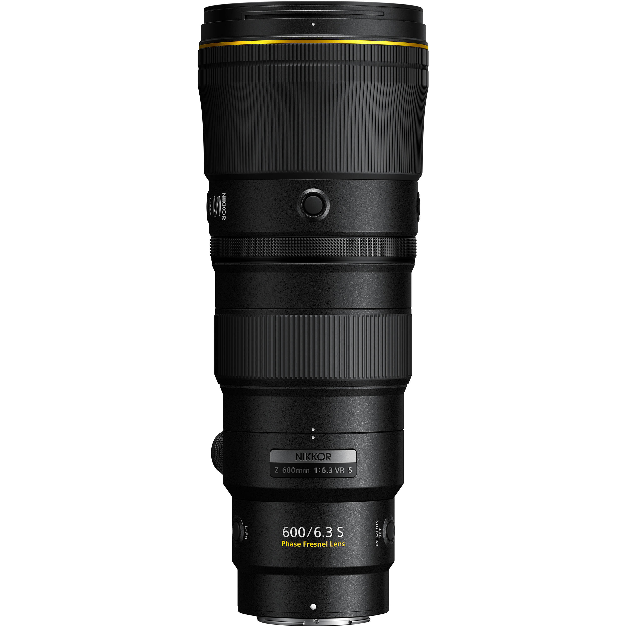 Nikon Z 600mm f/6.3 VR S super-telephoto prime lens – lightweight, compact, and ideal for wildlife and sports photography with stunning clarity.