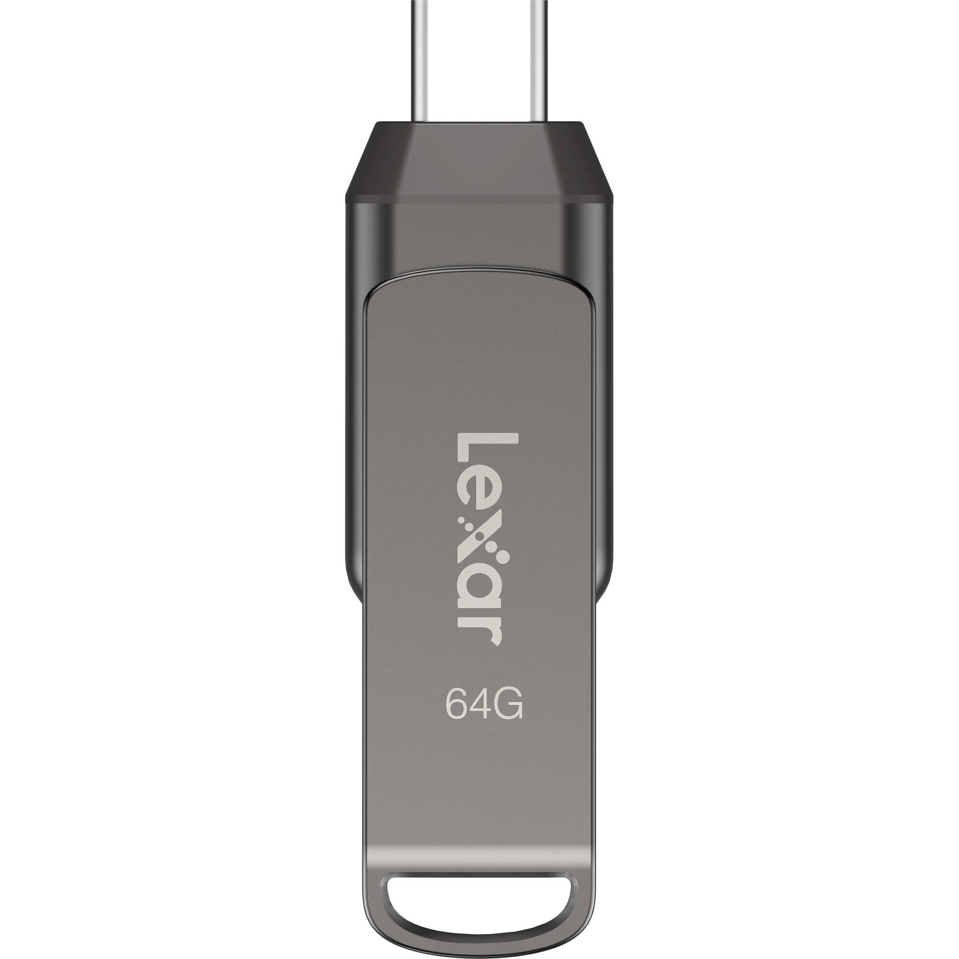 Lexar JumpDrive Dual Drive D400 USB 3.2 Type-C (64GB) – seamless file transfer between USB-C and USB-A devices with faster speeds.