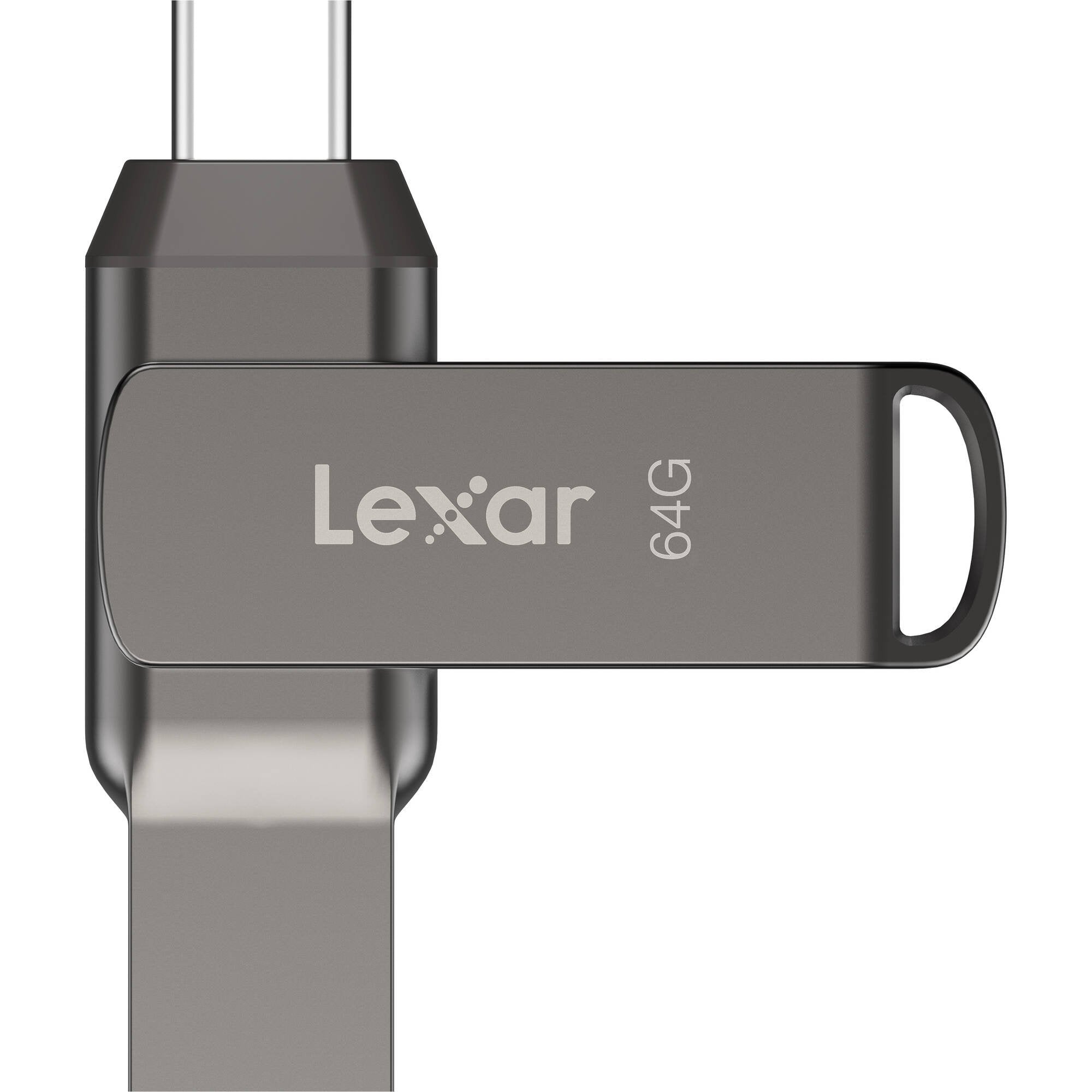 Lexar JumpDrive Dual Drive D400 USB 3.2 Type-C (64GB) – seamless file transfer between USB-C and USB-A devices with faster speeds.