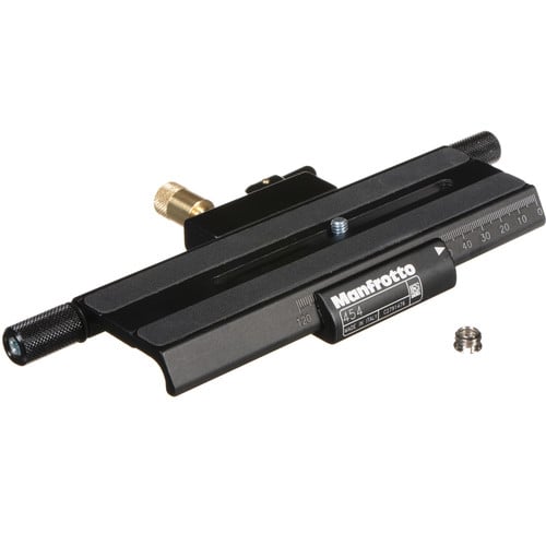 Manfrotto Micro Positioning Plate 454 is ideal for macro photography enabling precise positioning movements to achieve the perfect framed shot. 