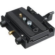 Manfrotto 577 Sliding Plate Adaptor with 501PL plate – aluminium, secure lock, and sliding design for perfect camera balance.