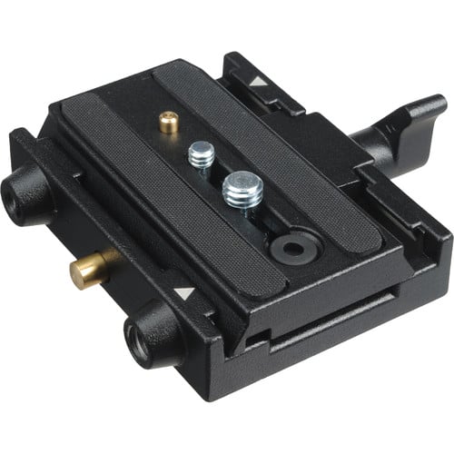 Manfrotto 577 Sliding Plate Adaptor with 501PL plate – aluminium, secure lock, and sliding design for perfect camera balance.