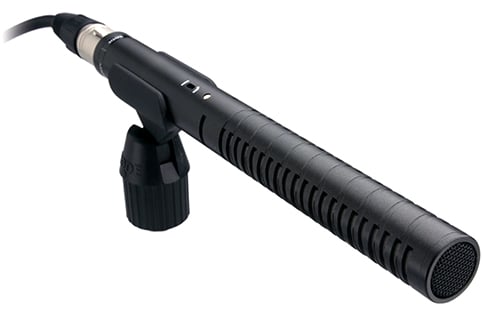 RODE NTG-2 Shotgun Condenser Microphone – lightweight, professional-grade audio for film, video, and broadcast with battery or phantom power options.