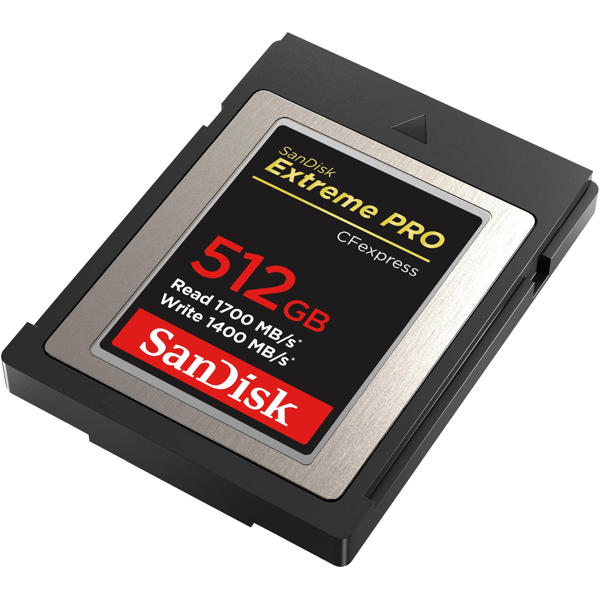 Shoot high-quality videos and images with the SanDisk Extreme Pro 512GB CFexpress Memory Card. Offers read speeds up to 1700MBs and write speeds up to 1400MBs