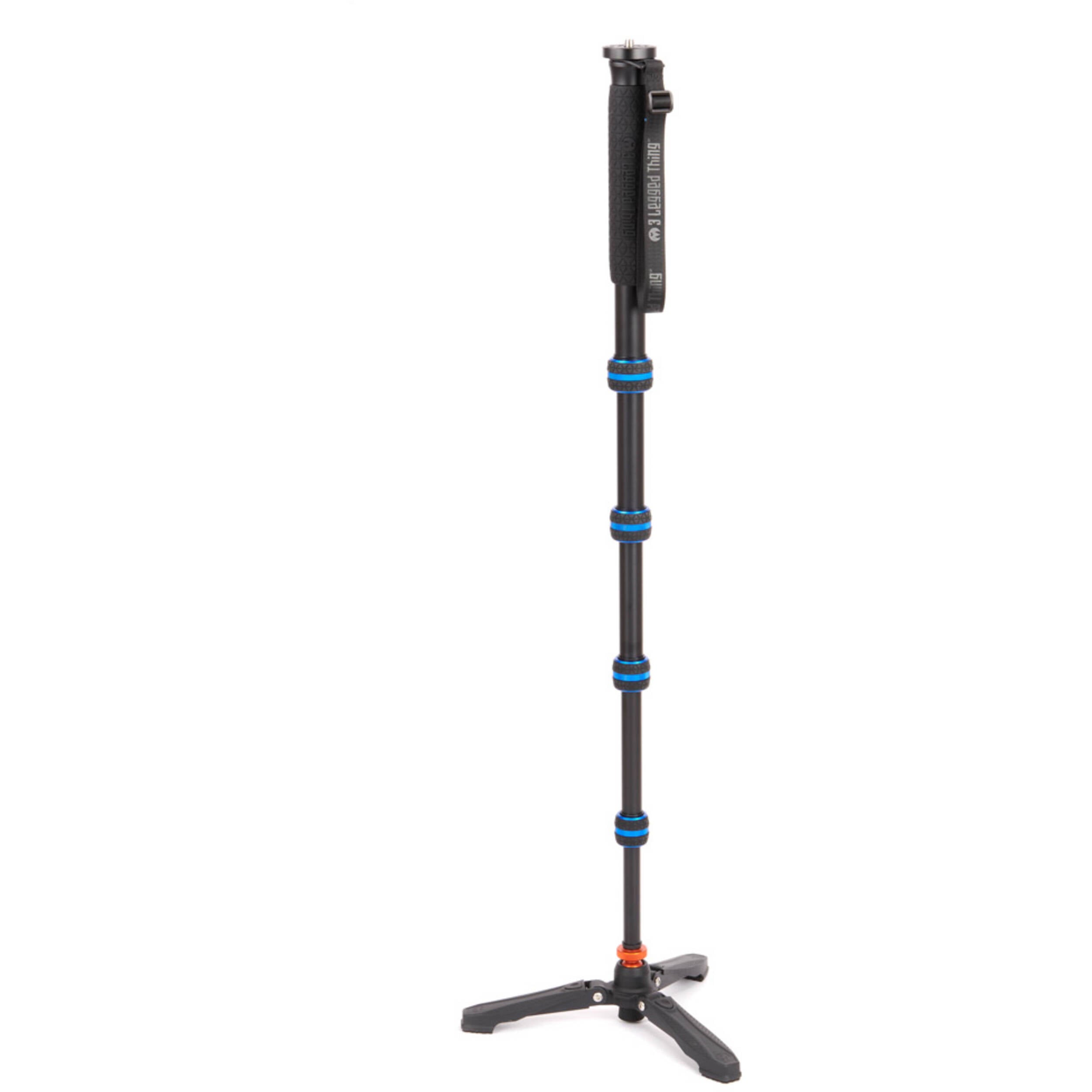 3 Legged Thing Taylor 2.0 Magnesium Alloy Monopod Kit with detachable foot stabiliser, designed for photography and videography.